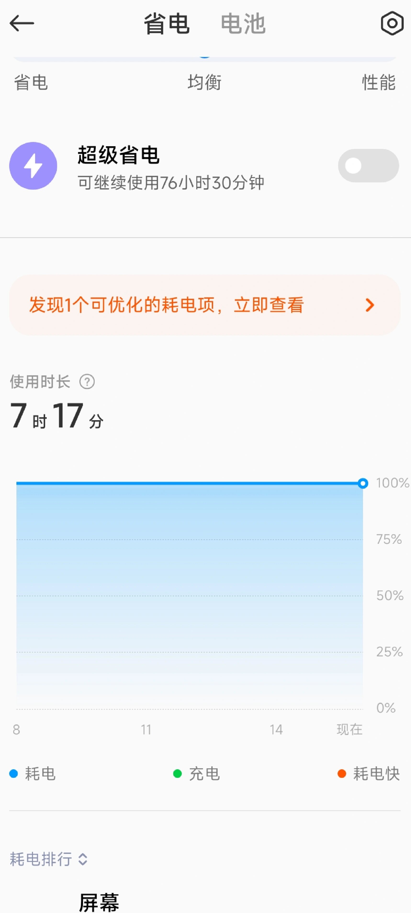 目前电量100%图片图片