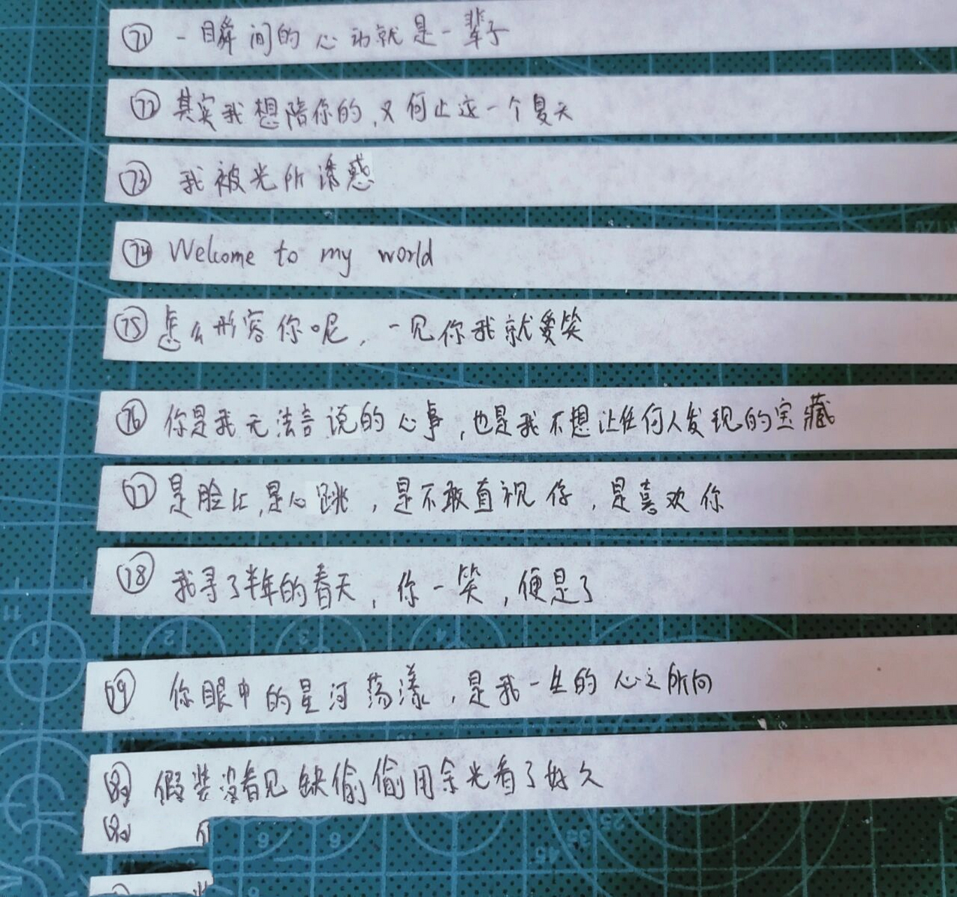 写在星星纸上的文案(3) 心里否定一万遍不喜欢你,看到你时心里还是会