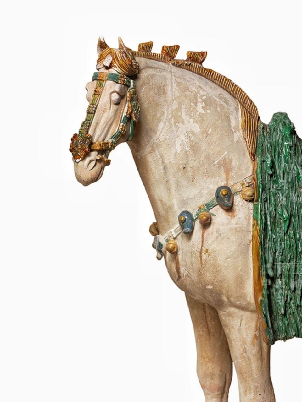 唐| 三彩釉陶马 文物尺寸: 高54厘米,长52.