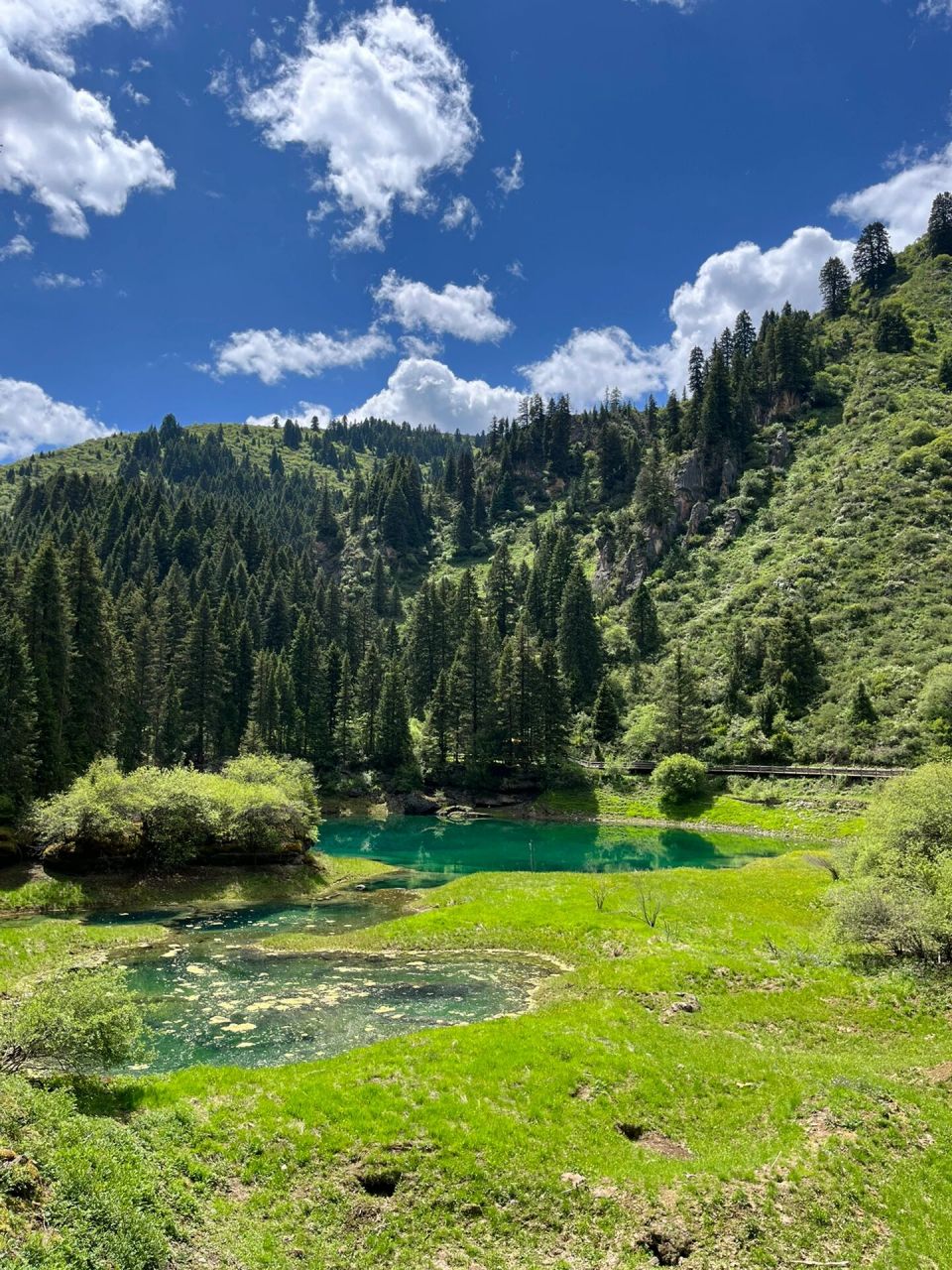 牟尼沟风景区扎噶瀑布77二道海 网上褒贬不一,实景还是挺美的 就是