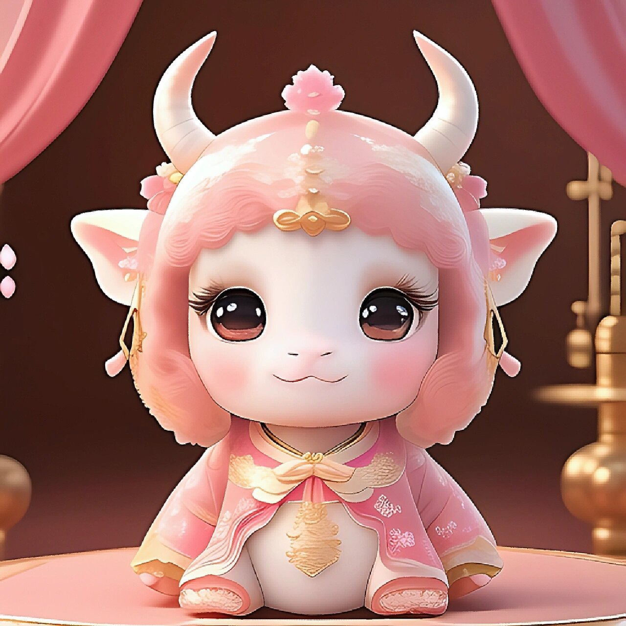 可爱俏皮的小牛宝宝头像!