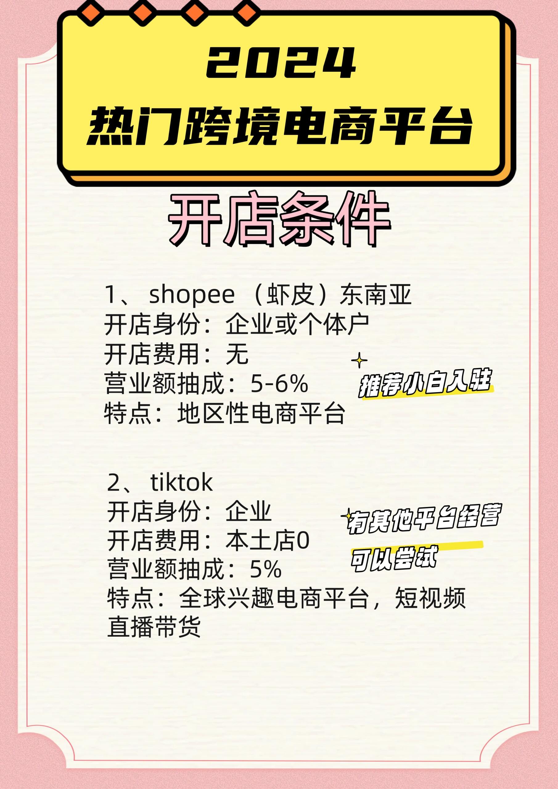 shopee注册开店条件