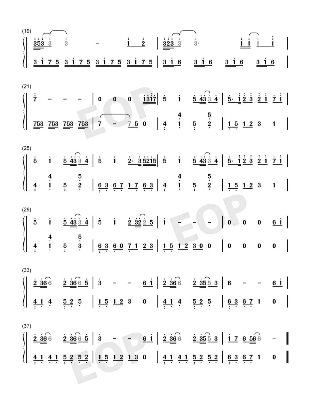 《城南花已开》钢琴简谱