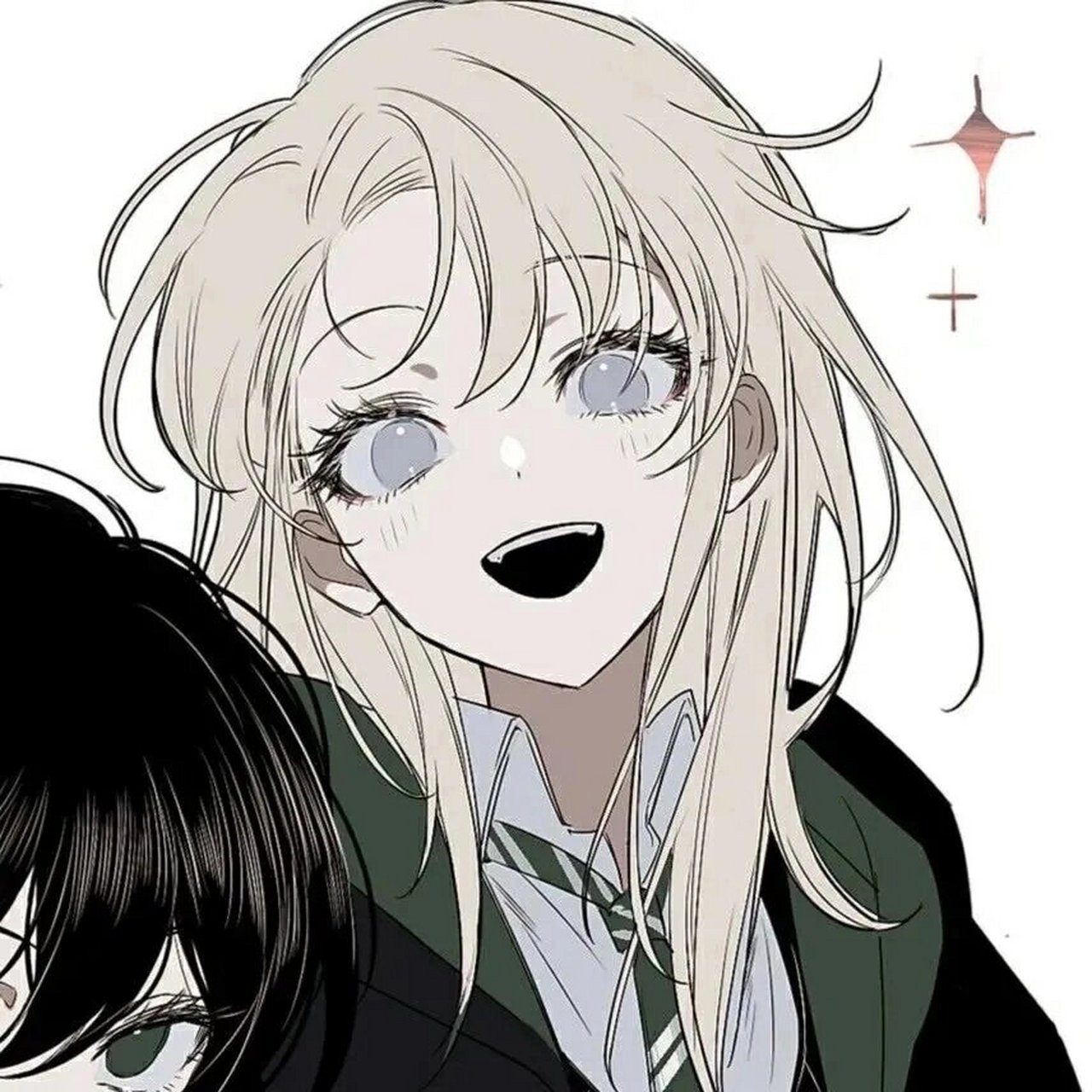 黑白闺蜜头像‖一起当甜酷女孩吖 有一种义气,叫做一起花钱一起没钱.