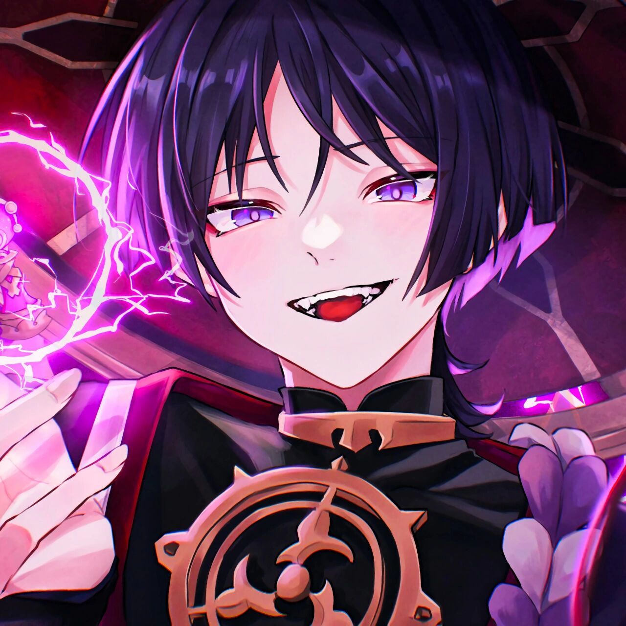 画师:嶋兎丨原神 散兵头像