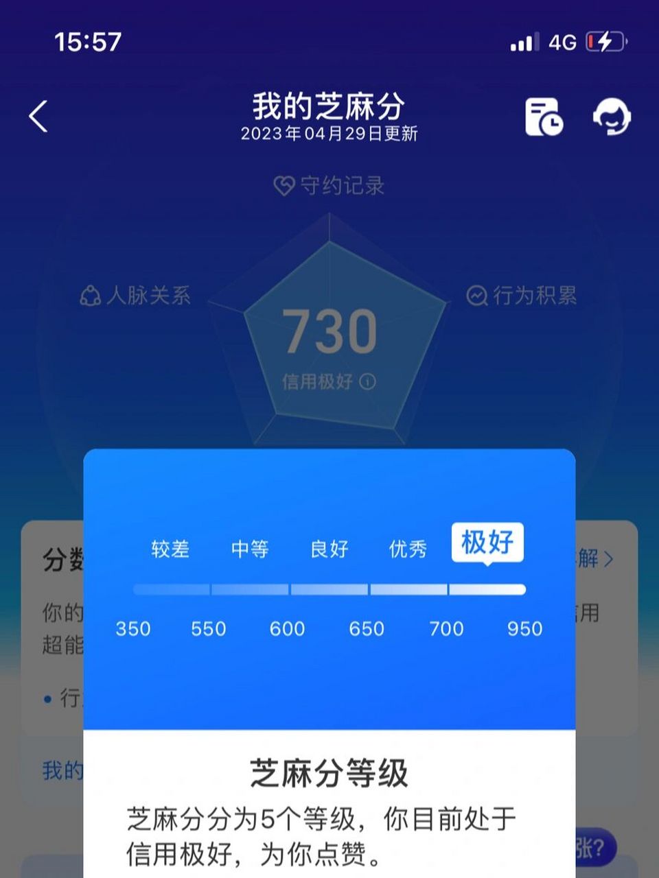 芝麻分730算高了嗎? 有沒有高分的77好友一起玩