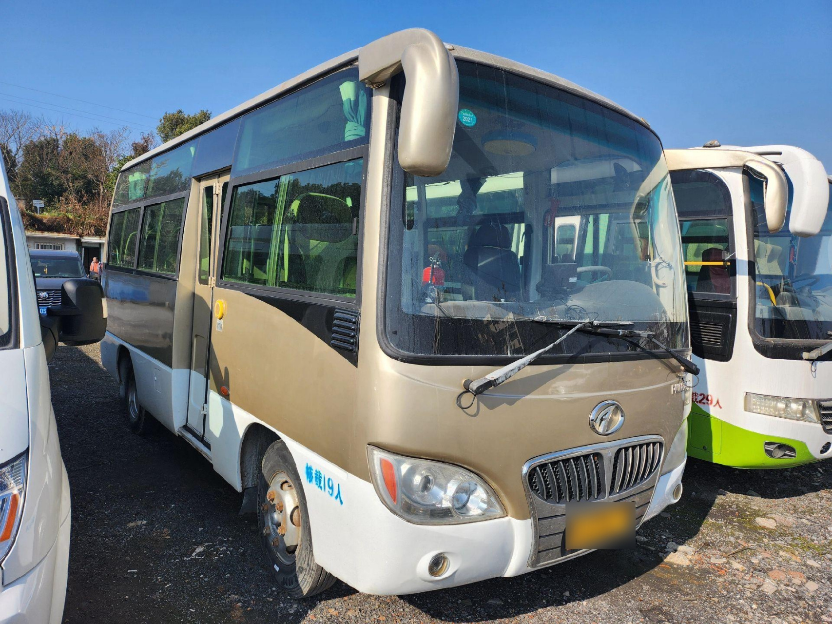 15年8月安源客车19座中型车,营转非国四排放玉柴发动机随时提档