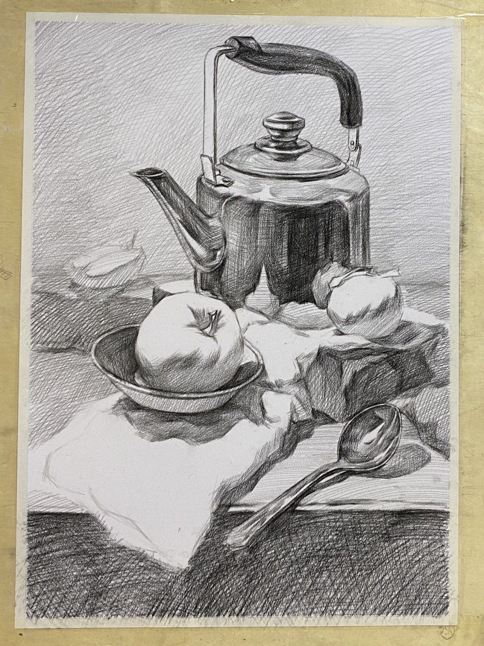 静物素描步骤图写生.