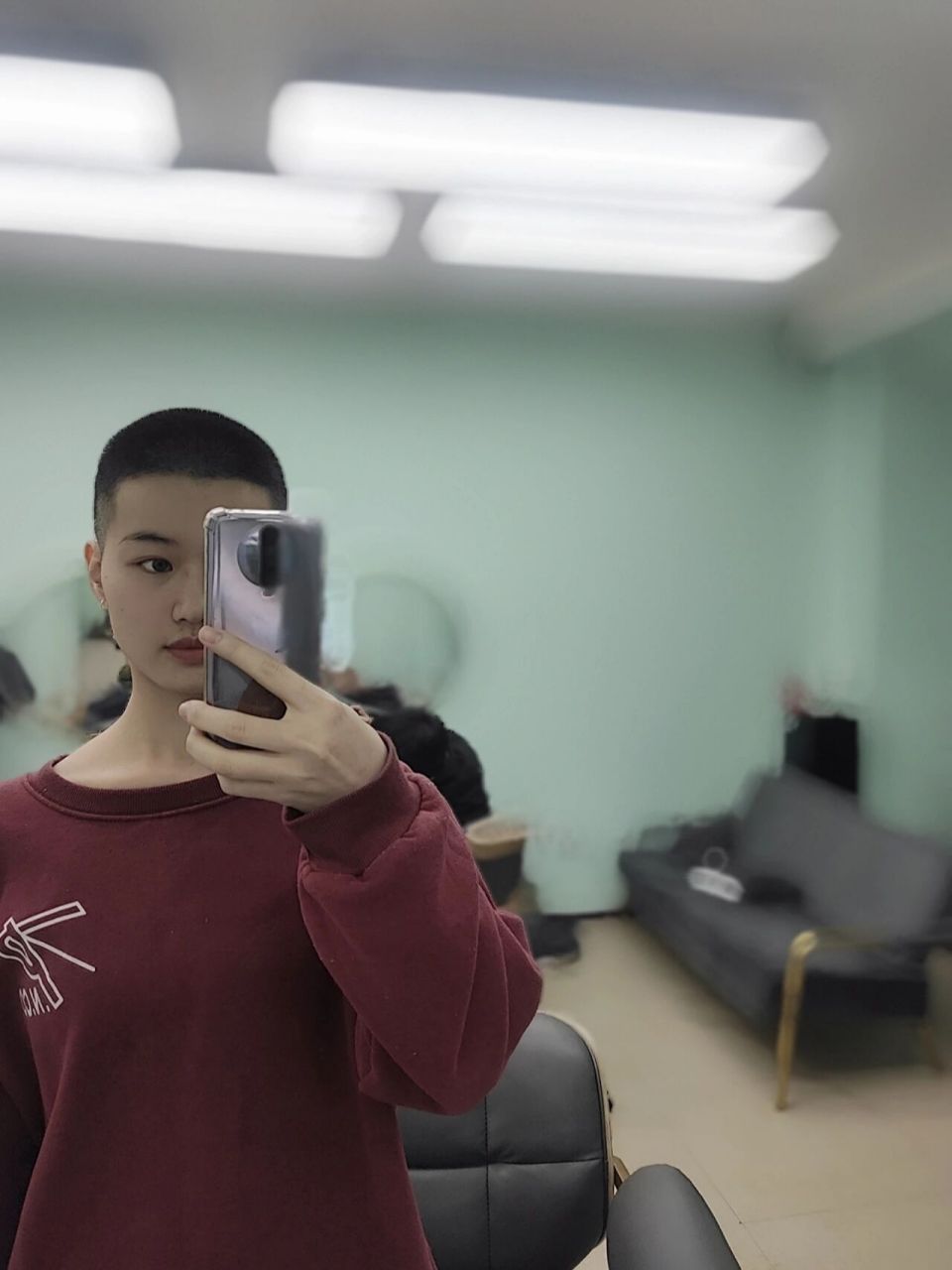 做个快乐的平头女! 剃平头了!