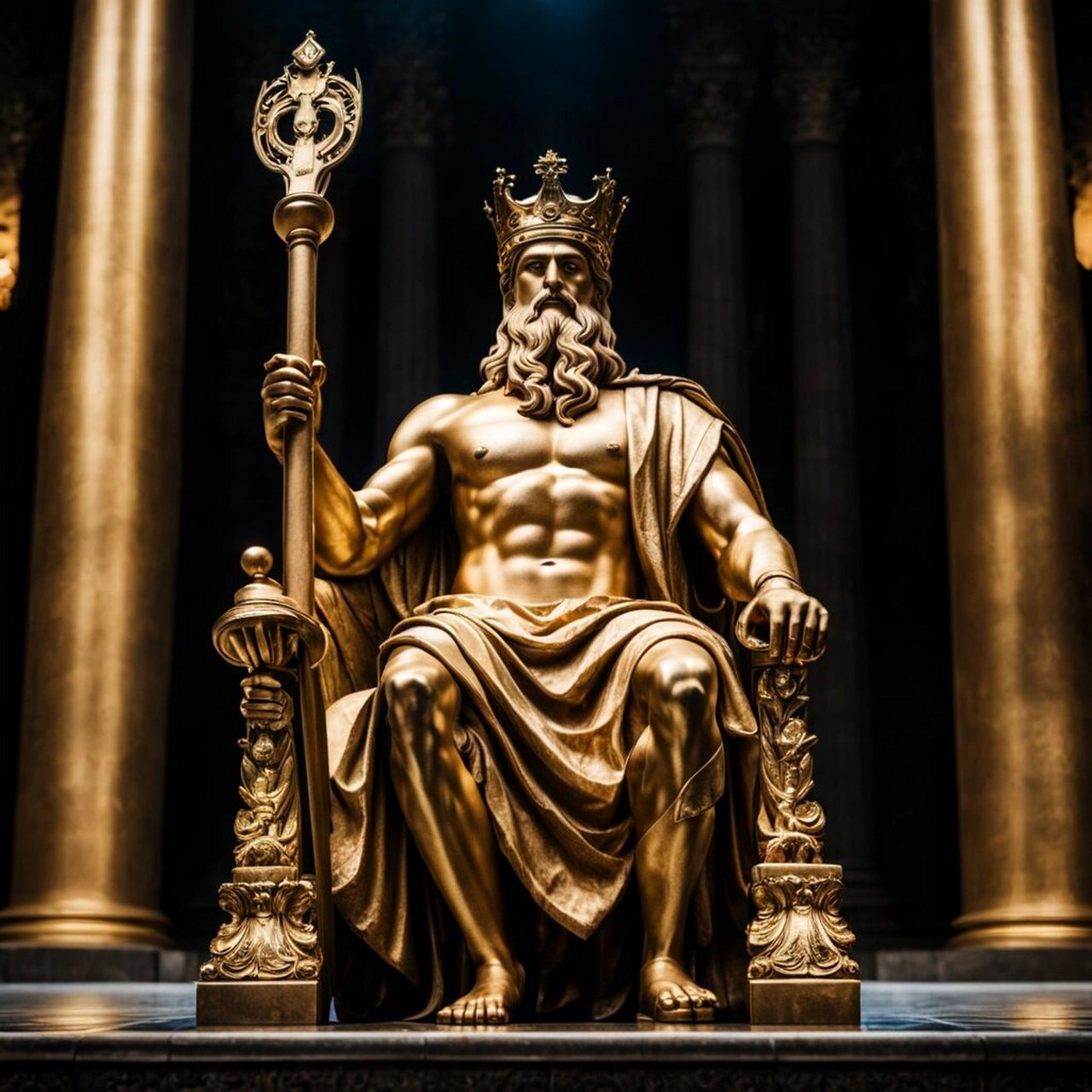 奥林匹亚宙斯巨像    奥林匹亚宙斯巨像是古希腊艺术中的杰作,它是