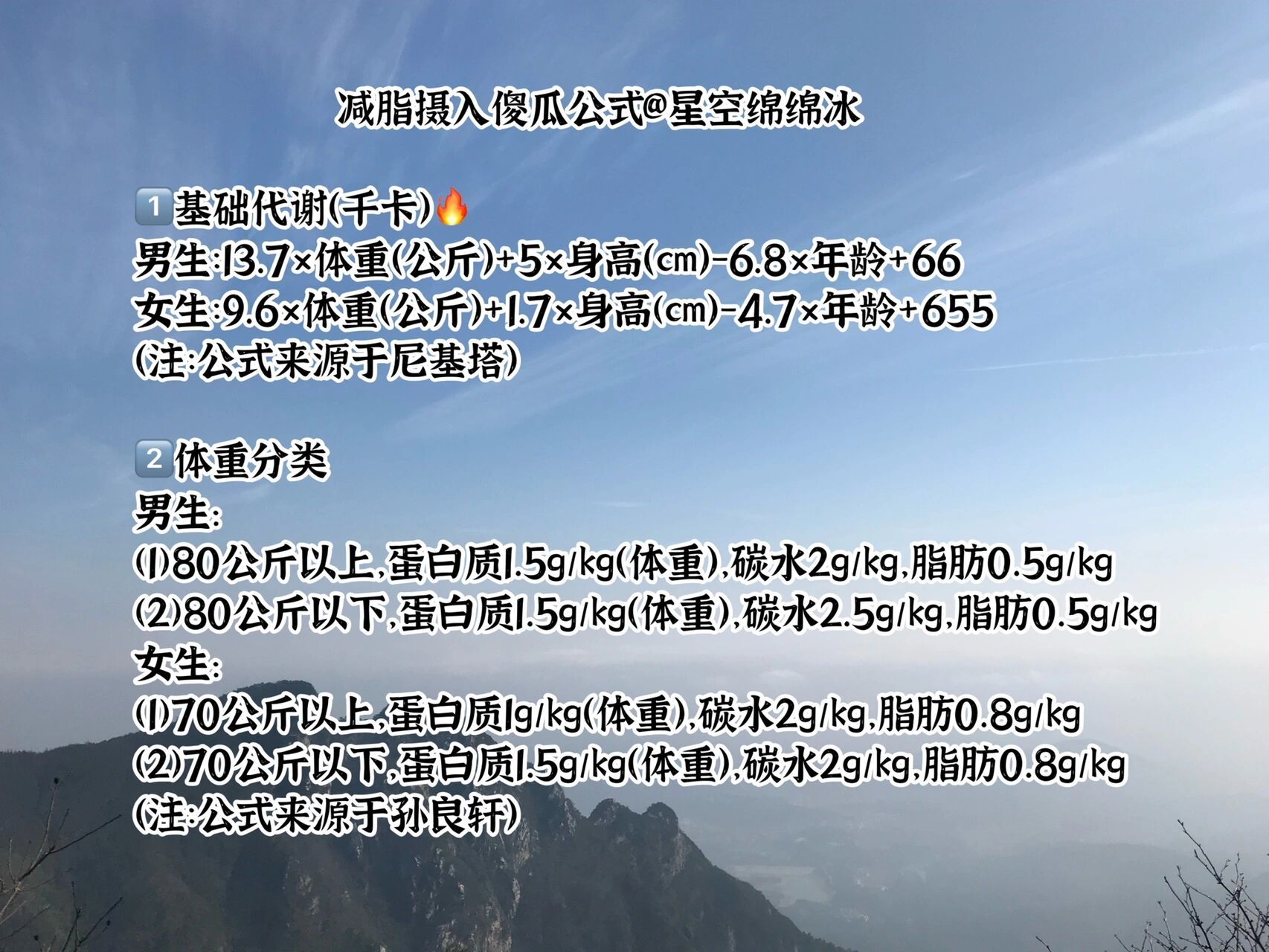 減脂第一課 |傻瓜熱量計算公式 減脂的開始,首先要學會計算每日熱量