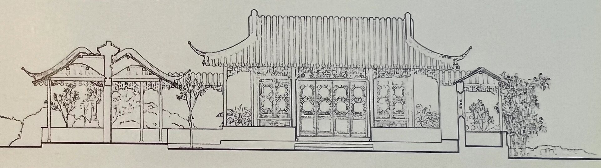 听雨轩拙政园 立面图图片
