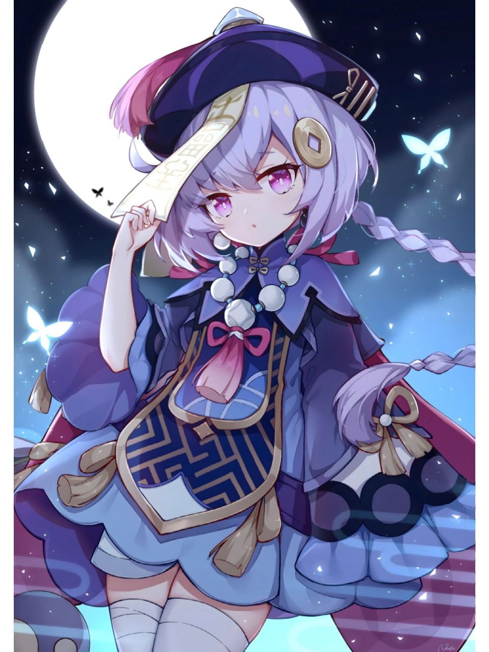 原神七七 美图系列 还要更快一点吗? 七七可萌可萌的 好爱啊