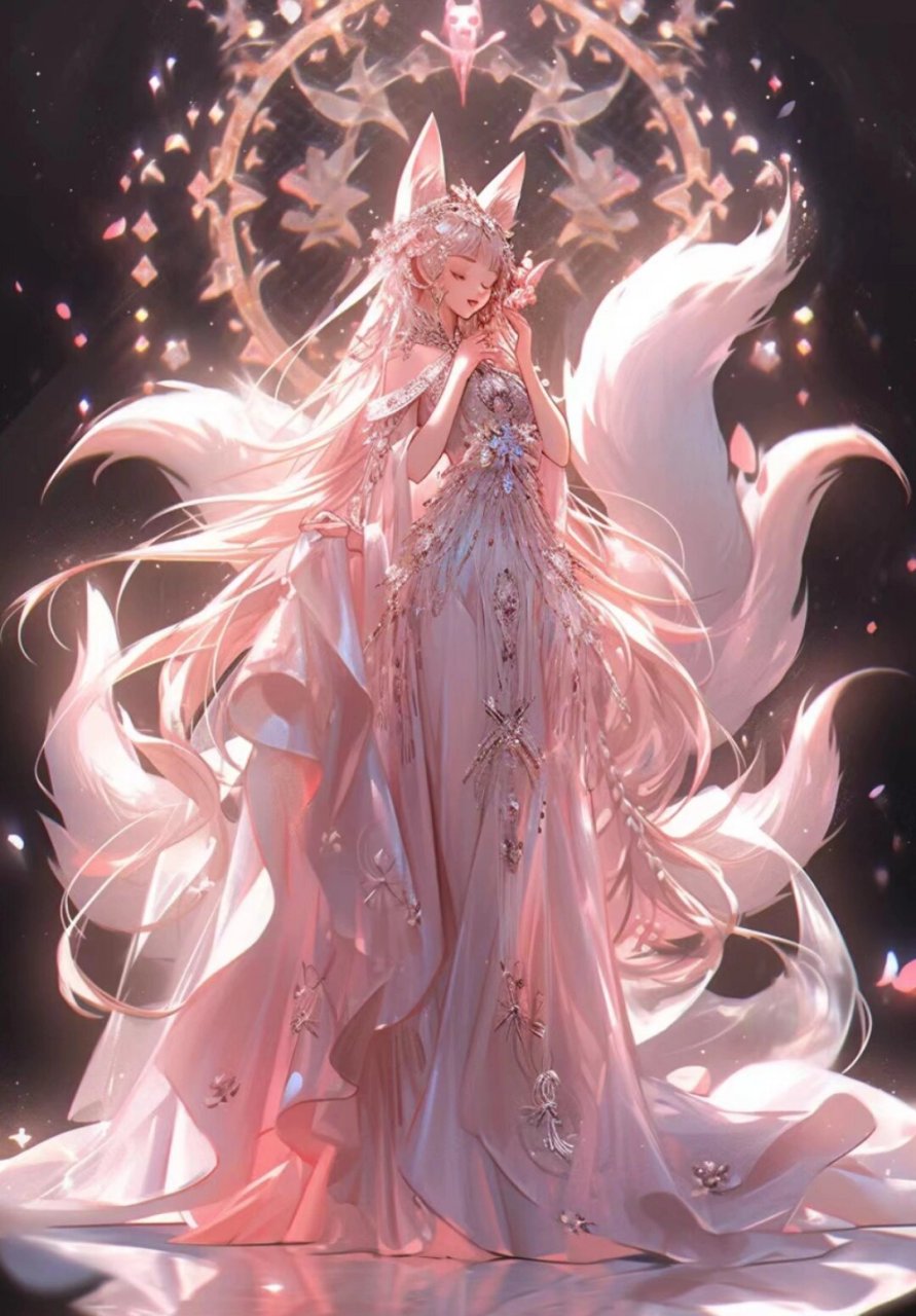 女生九尾狐头像动漫 做头像或者壁纸都很好看哦.