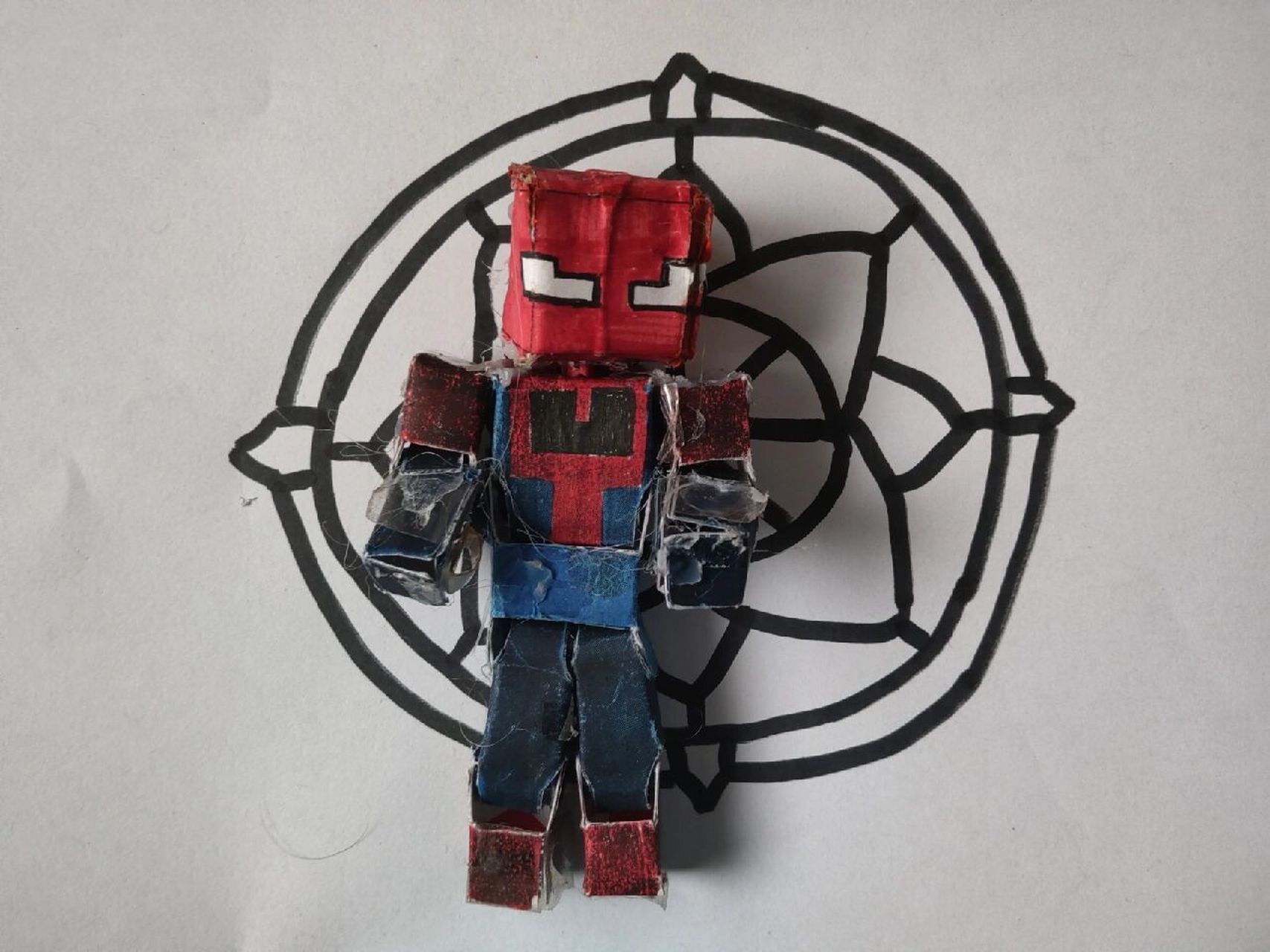 我的世界手工蜘蛛侠纸模