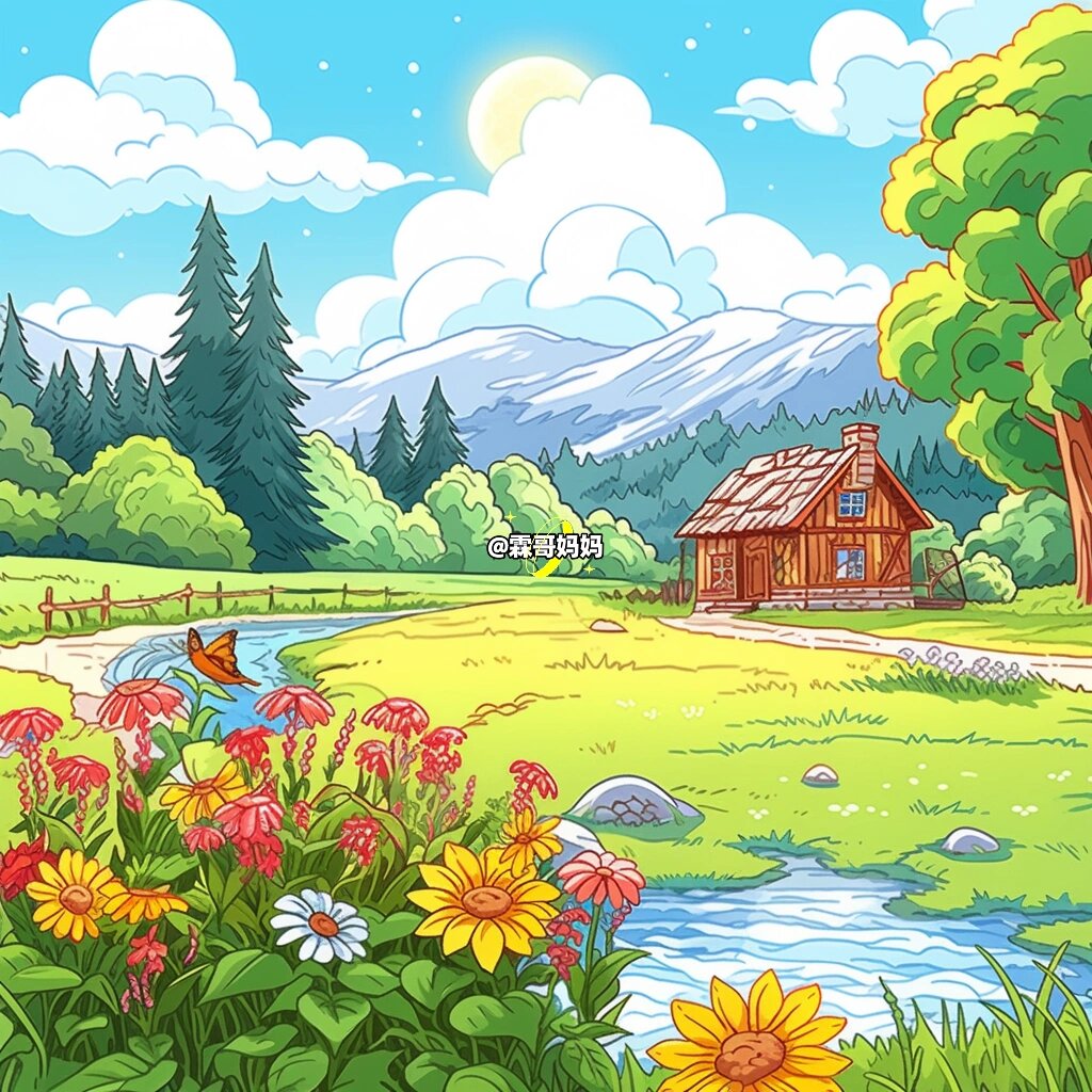 🌞🎨儿童绘画:夏日的美丽风景🌻🌴