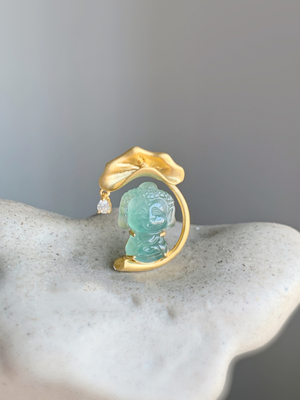 翡翠宝宝佛950,镶嵌685,少女心炸裂啦95 翡翠宝宝佛,真的是太萌啦