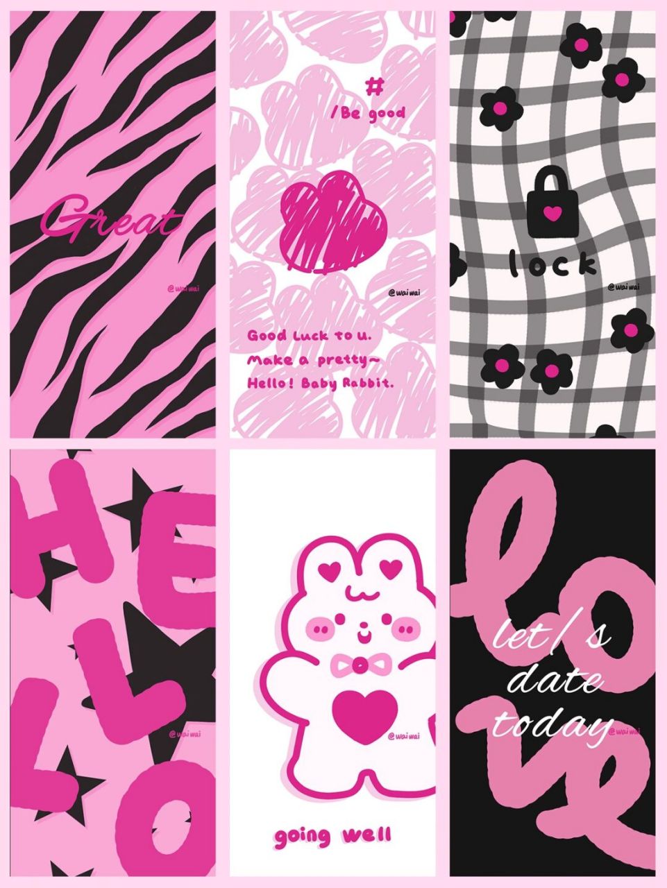 原创壁纸|辣妹ins|黑粉壁纸 78原创壁纸未授权9215商用9215