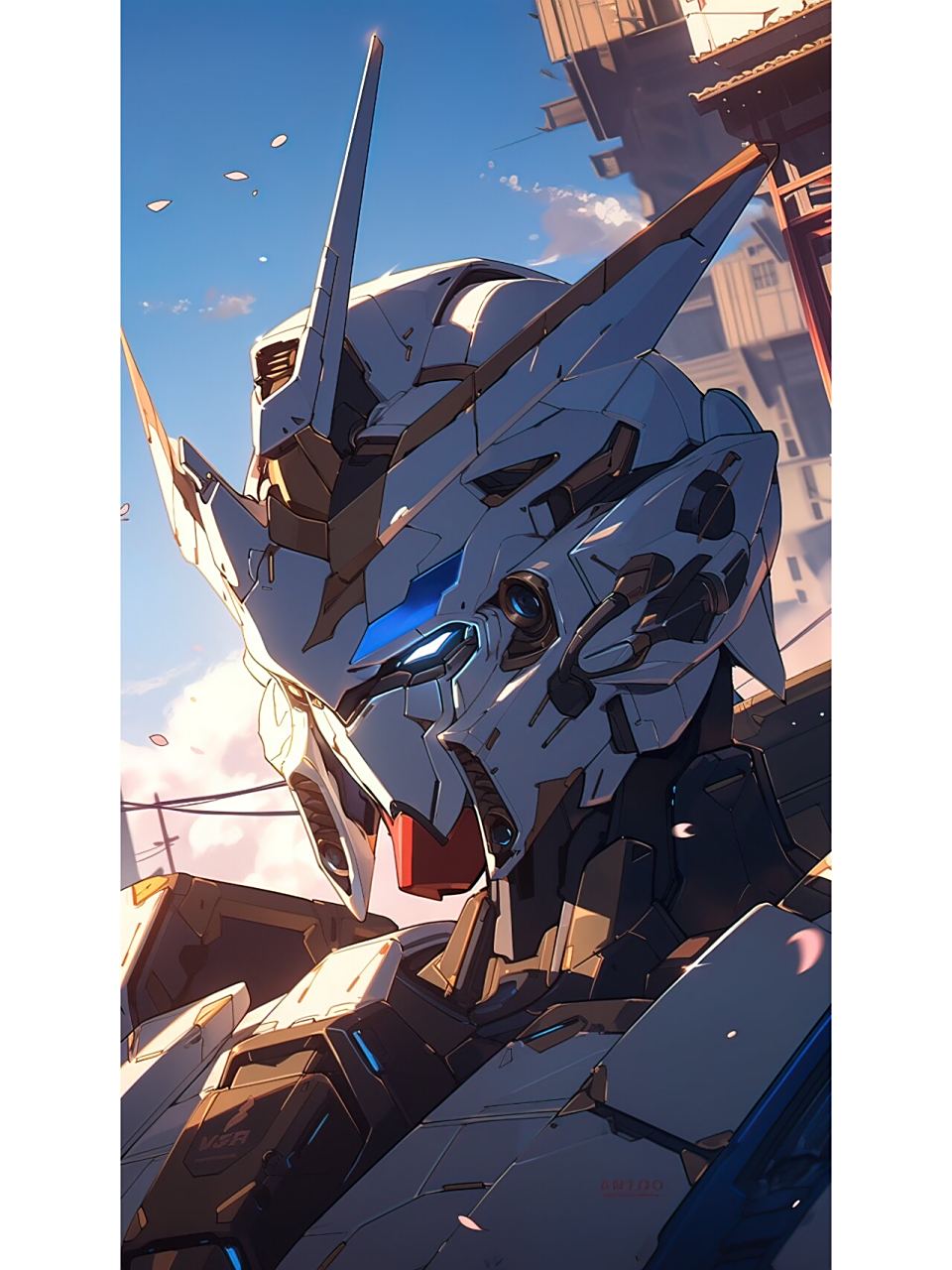 高达壁纸48 超酷炫的机甲战士高达头像 机甲战士,应该是不会笑的吧?