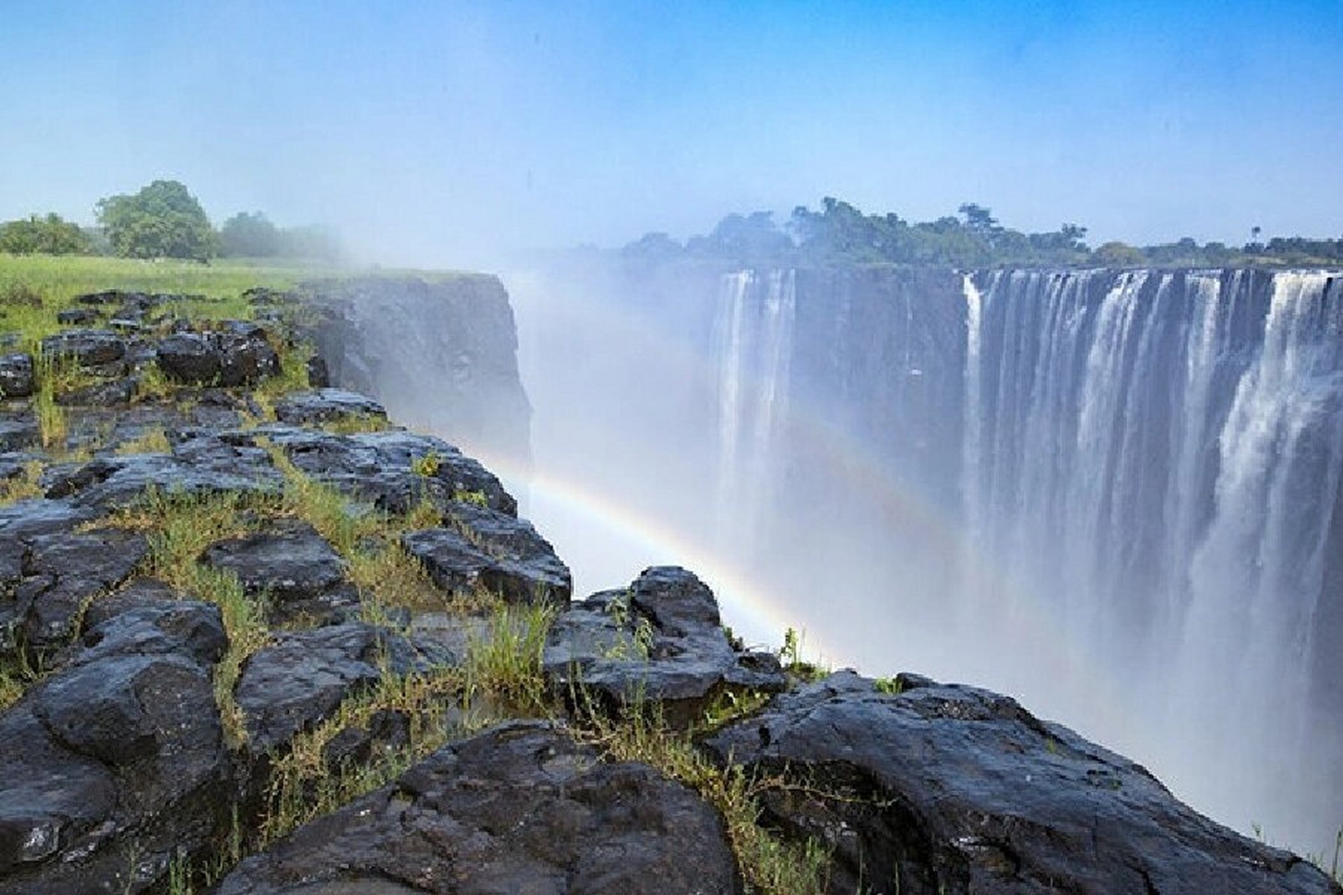 刚果河瀑布图片