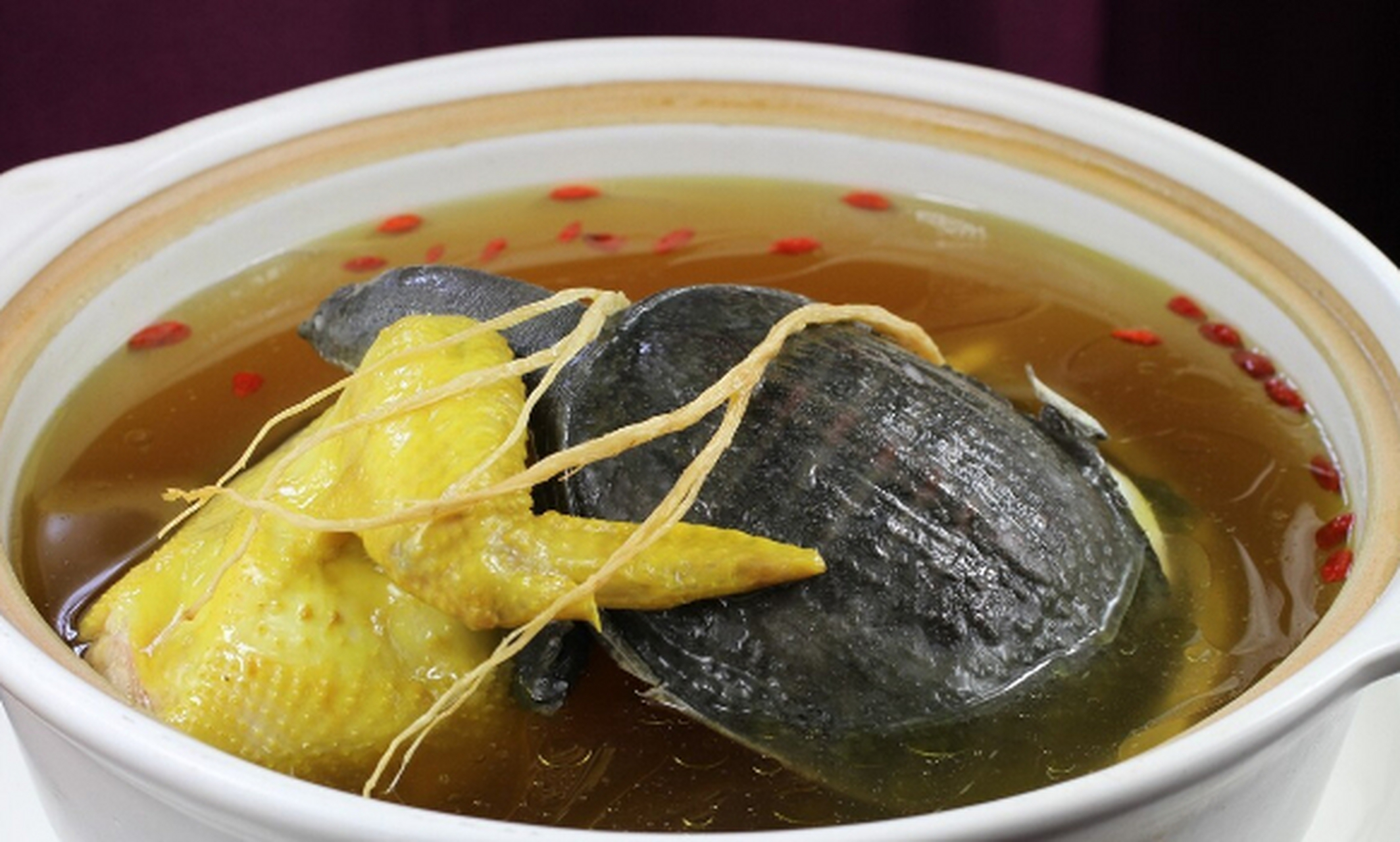 甲鱼鸡汤#美食分享##营养汤#  甲鱼鸡汤是将甲鱼和鸡肉一起炖汤.