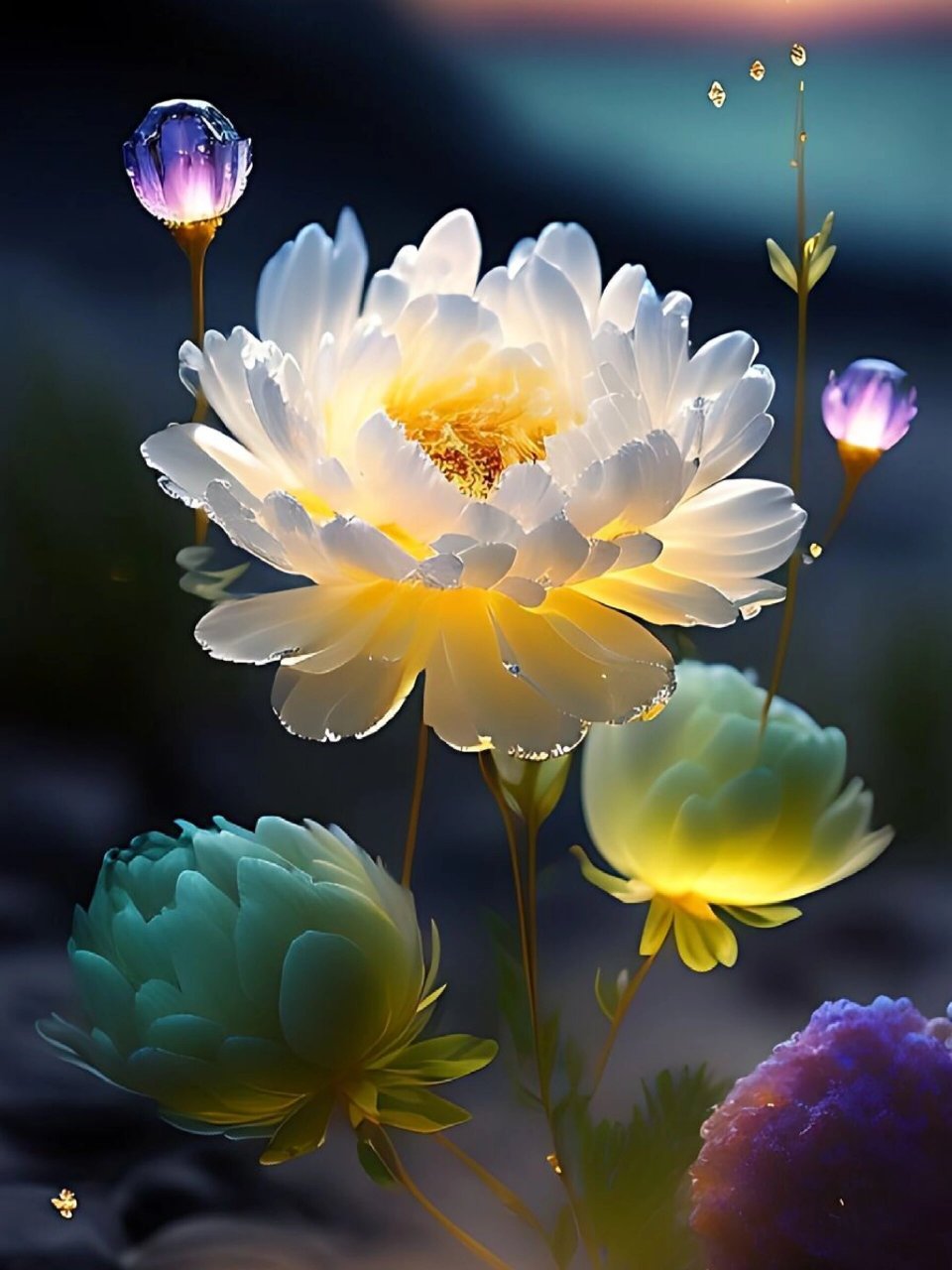 牡丹花|4 k高清壁纸 凤辇寻春半醉回, 仙娥进水御帘开.