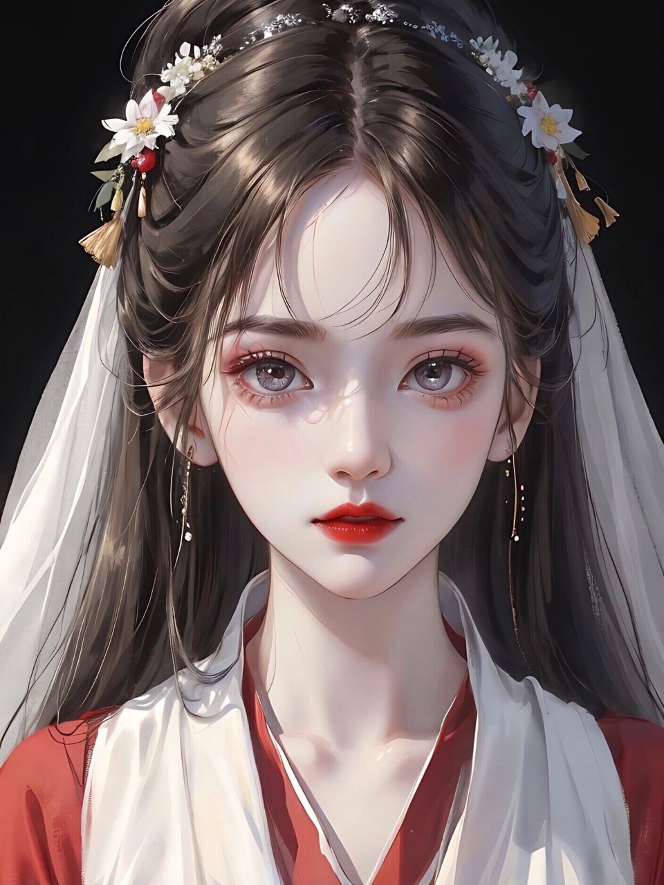 郁郁葱葱花正艳,美人如花似玉颜|女生头像