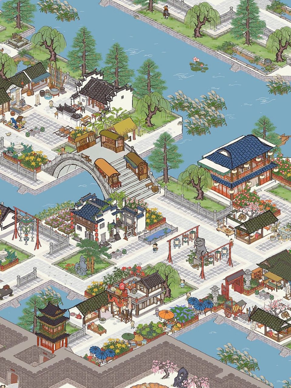 江南百景图 | 苏州府 | 布局 枕荷坞/杏枝坞/紫藤坞/沉香坞