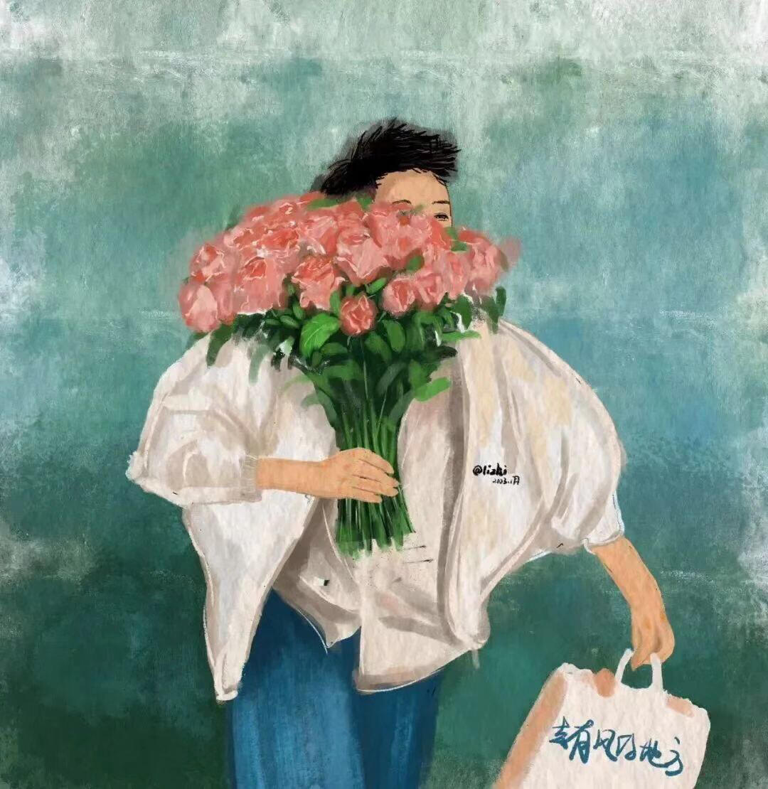 鲜花花束情侣头像 情人节要来了,快和另一半用起来