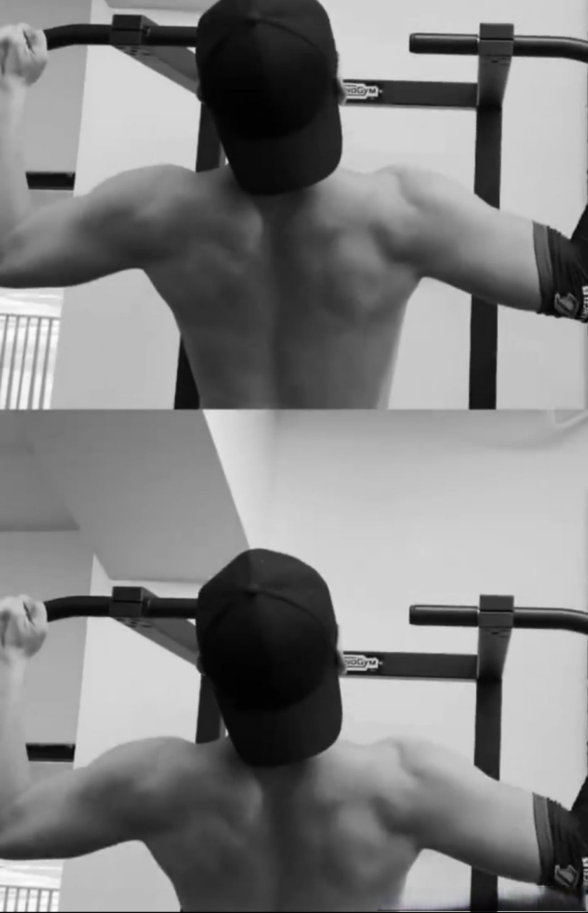 张彬彬健身实录大片##张彬彬背部肌肉线条#真的爱了