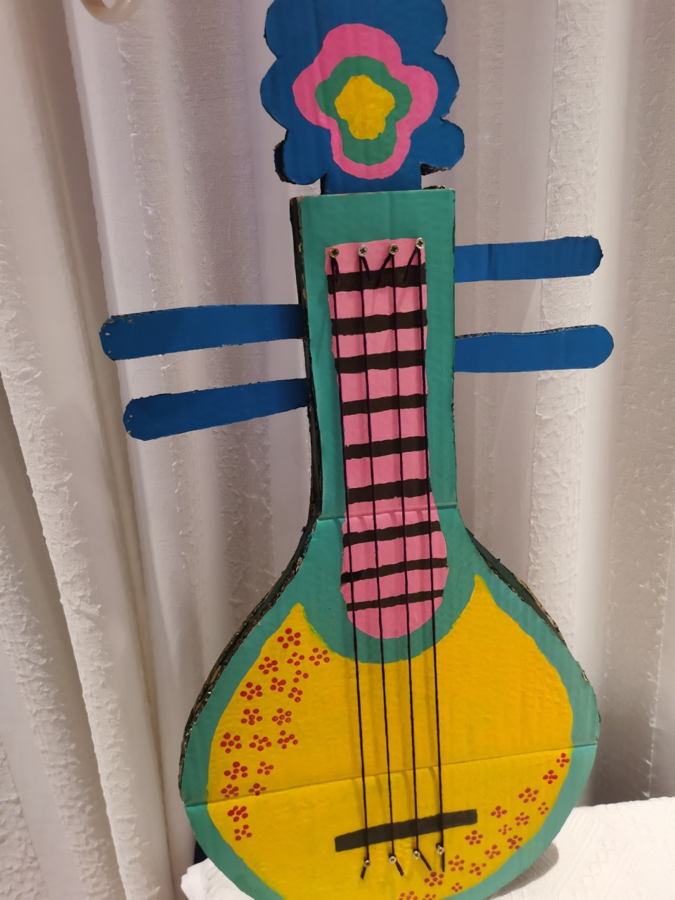 96纸箱变废为宝丨幼儿园手工丨古代乐器 幼儿园又留作业了 这次是