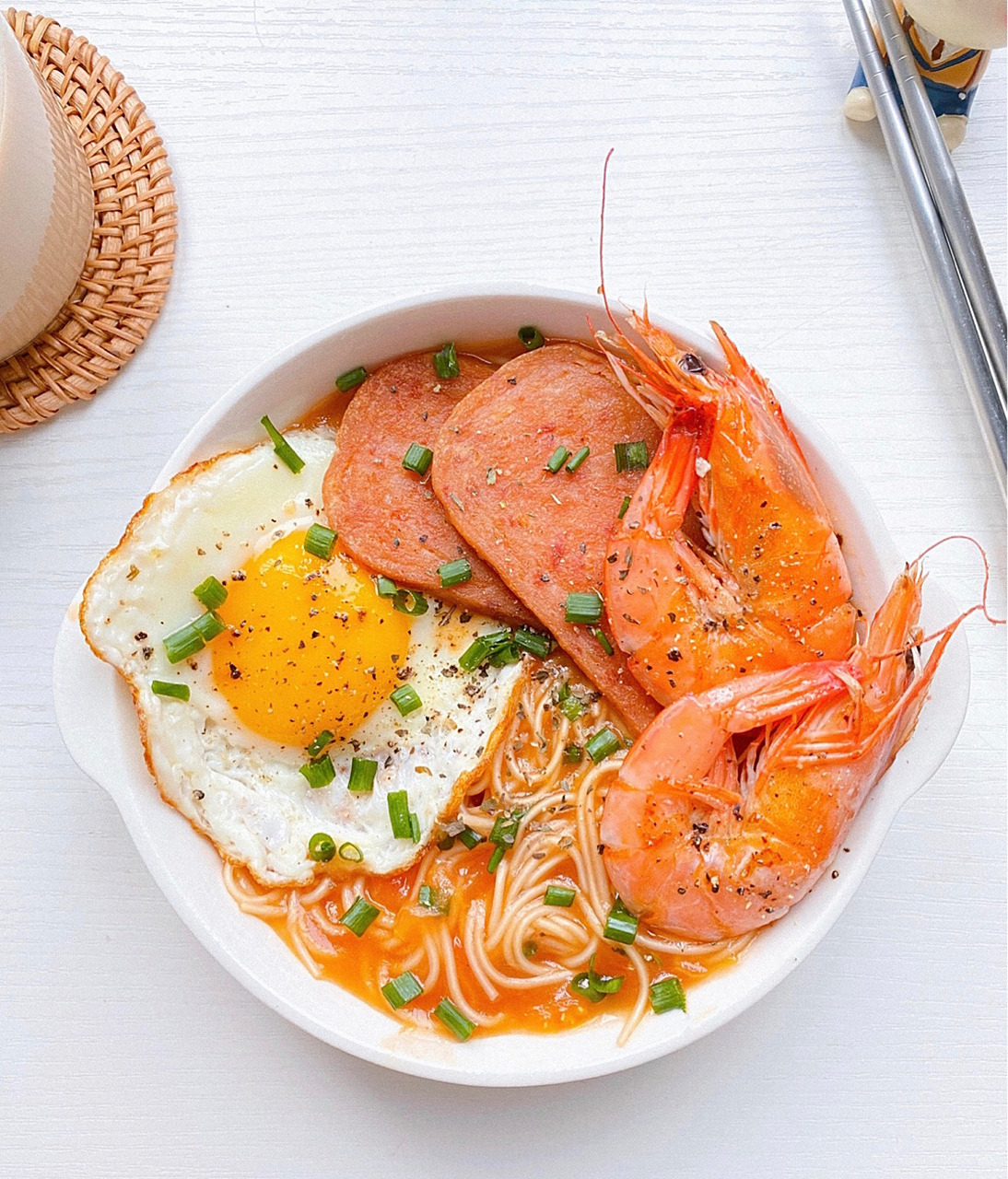 今日早餐分享03 番茄浓汤捞面9790 开胃解馋,酸爽可口 做法简单