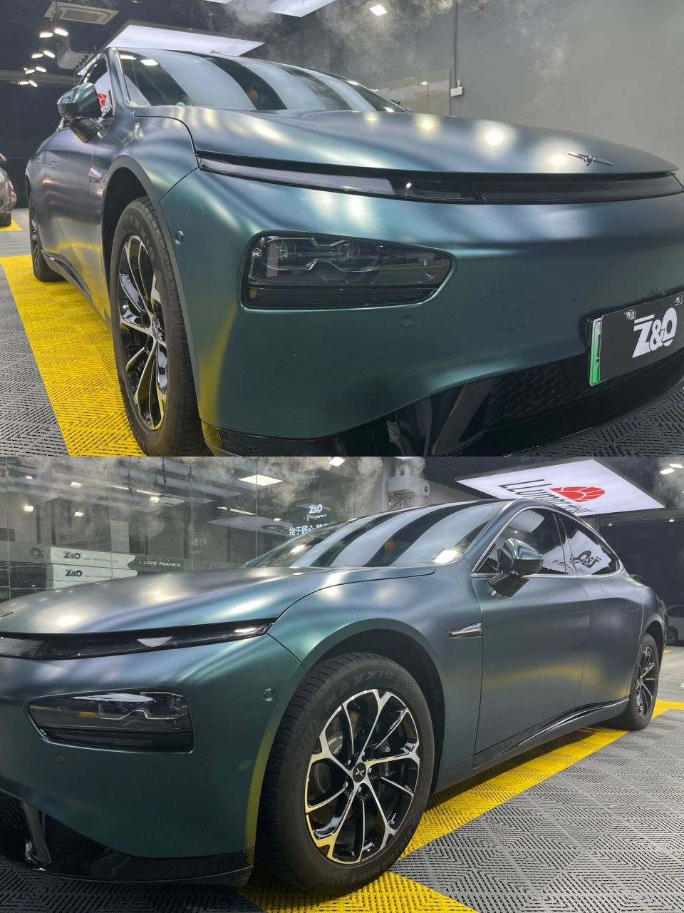 小鹏p7/绿色系98你们要的电光金属墨绿来～ 深圳·阴雨天真适合发这