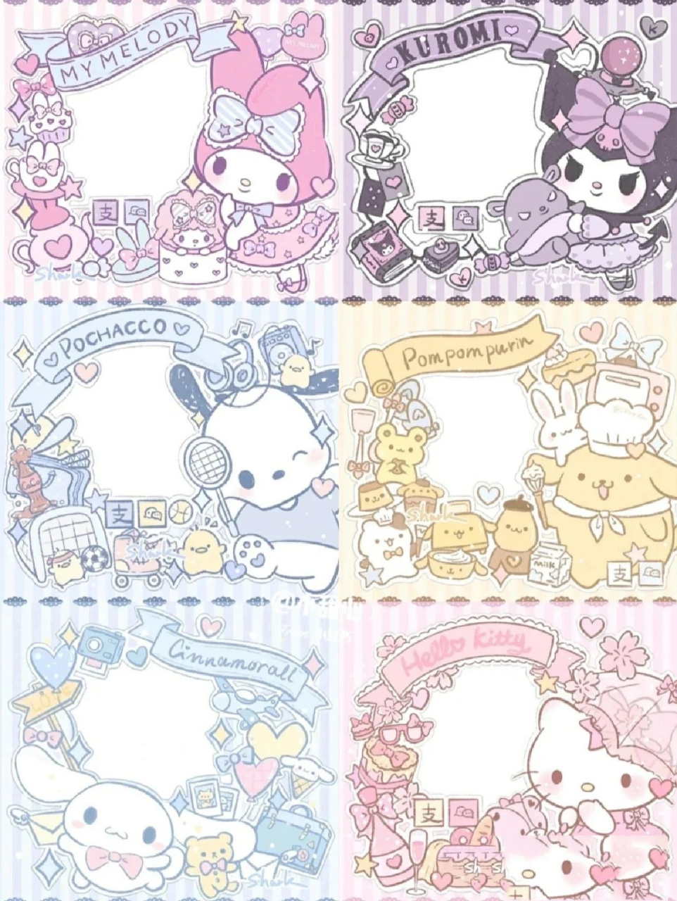 三丽鸥背景图 分享 原创: 不知道是不是这个作者 叫小甜心的人太多了