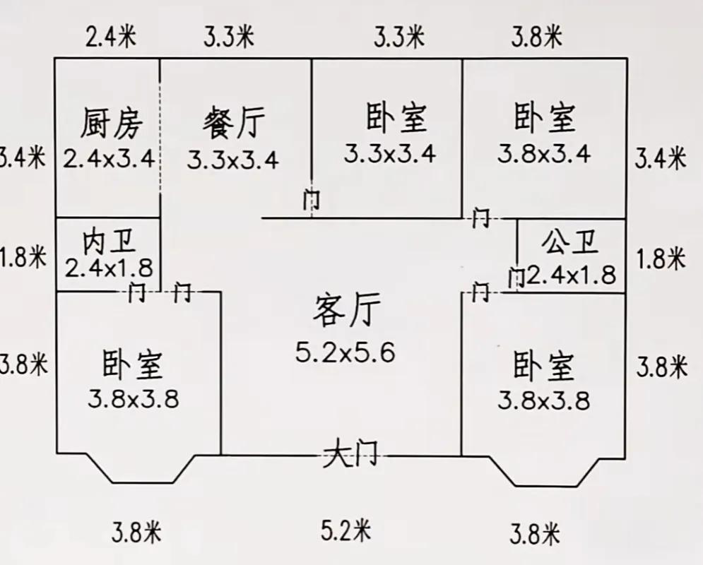 农村二层楼房室内格局图片