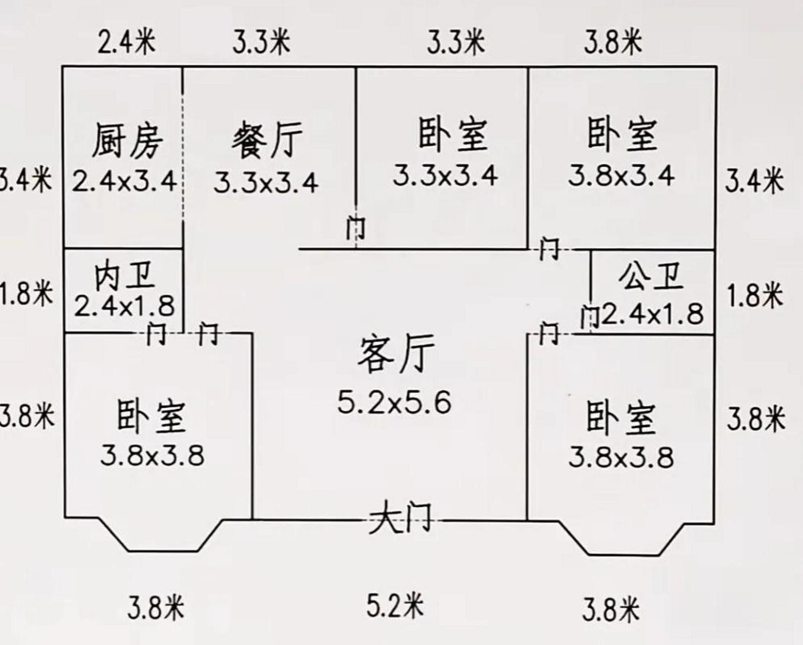 自建房内部格局设计图图片