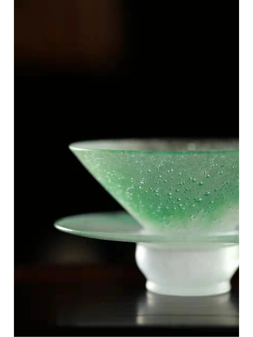 约会博物馆#唐代法门寺地宫 琉璃斗笠茶盏