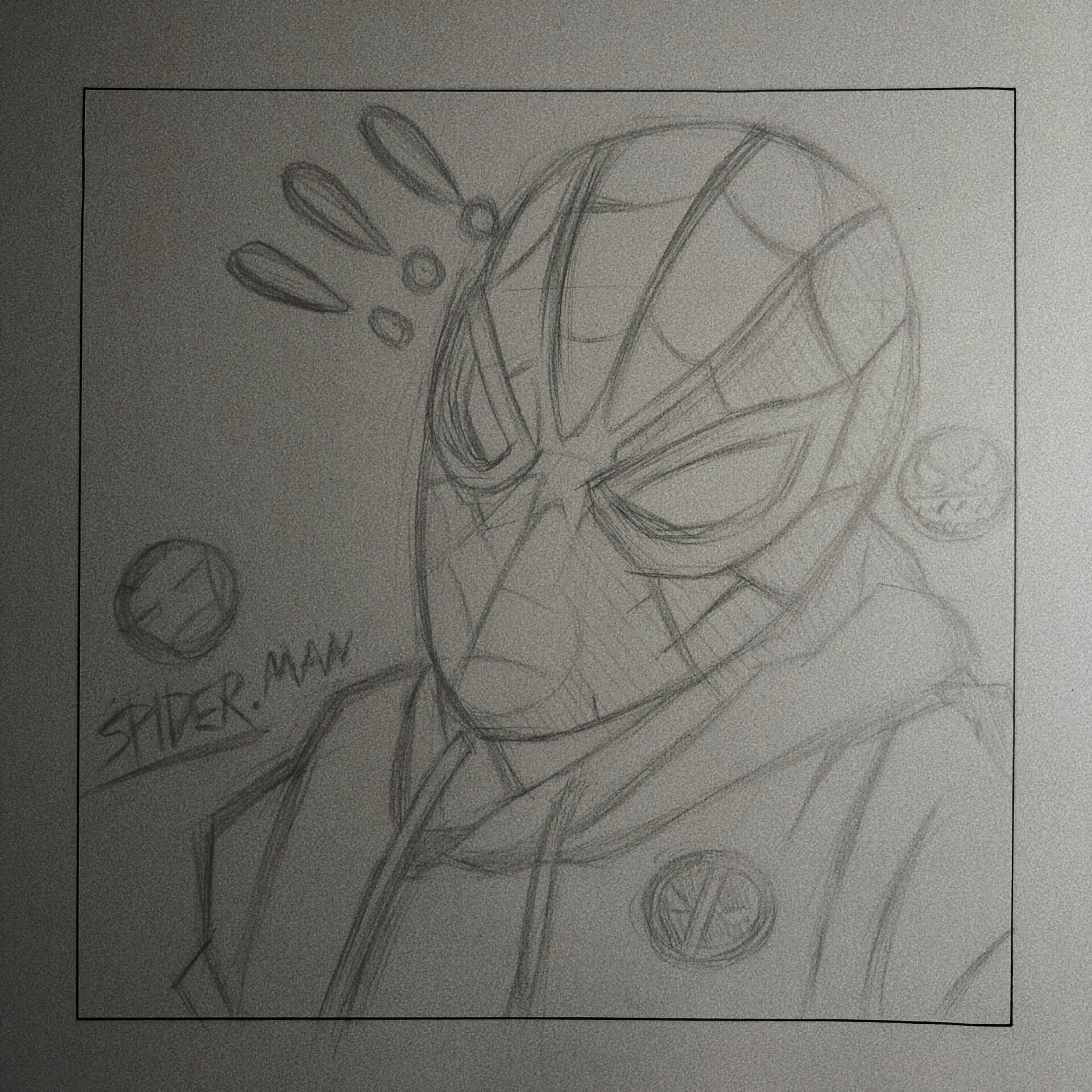 今天画个蜘蛛侠!