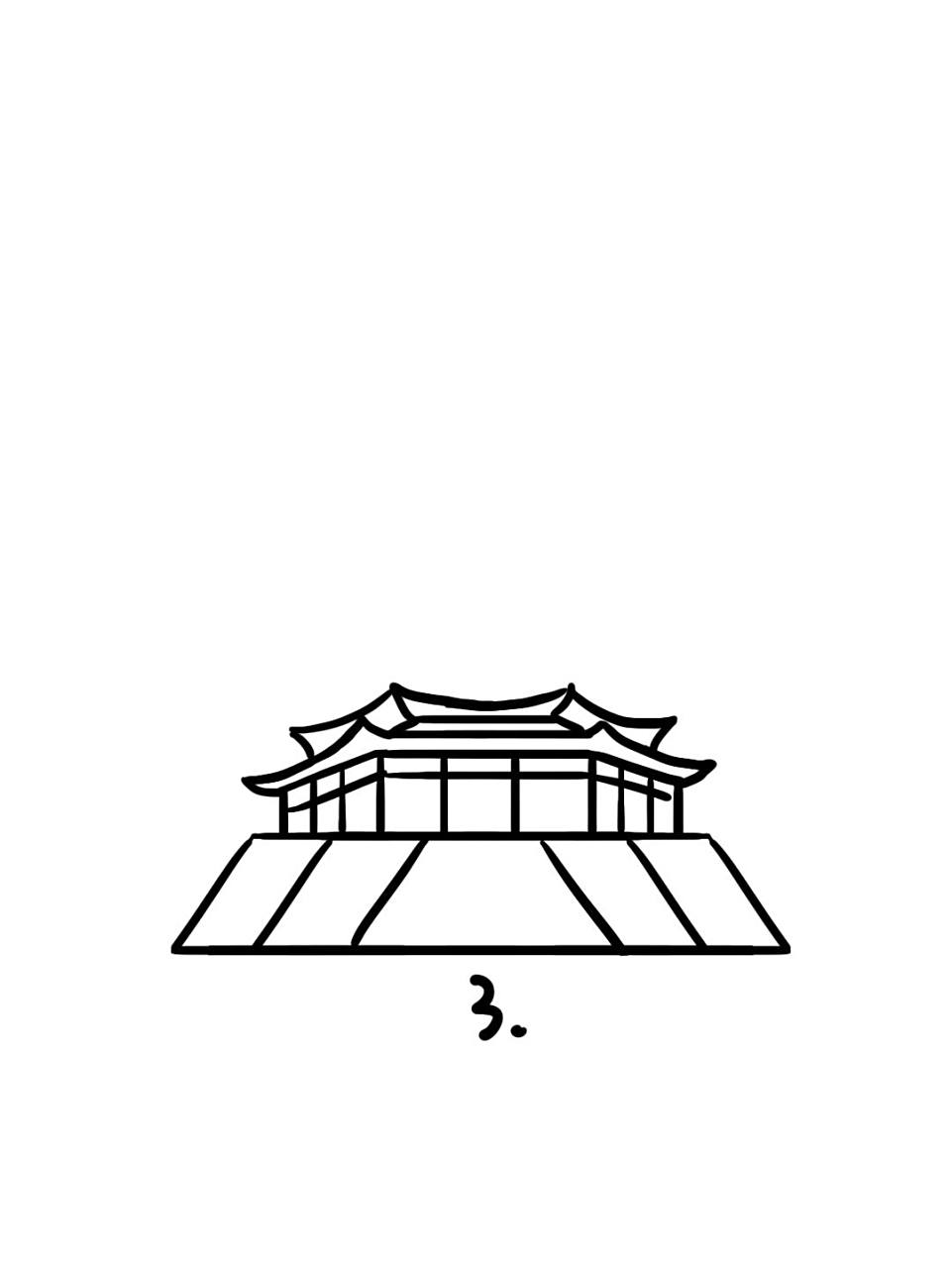 地标建筑简笔画教程60--天宁禅寺是中国重点保护寺院,始建于唐朝贞观