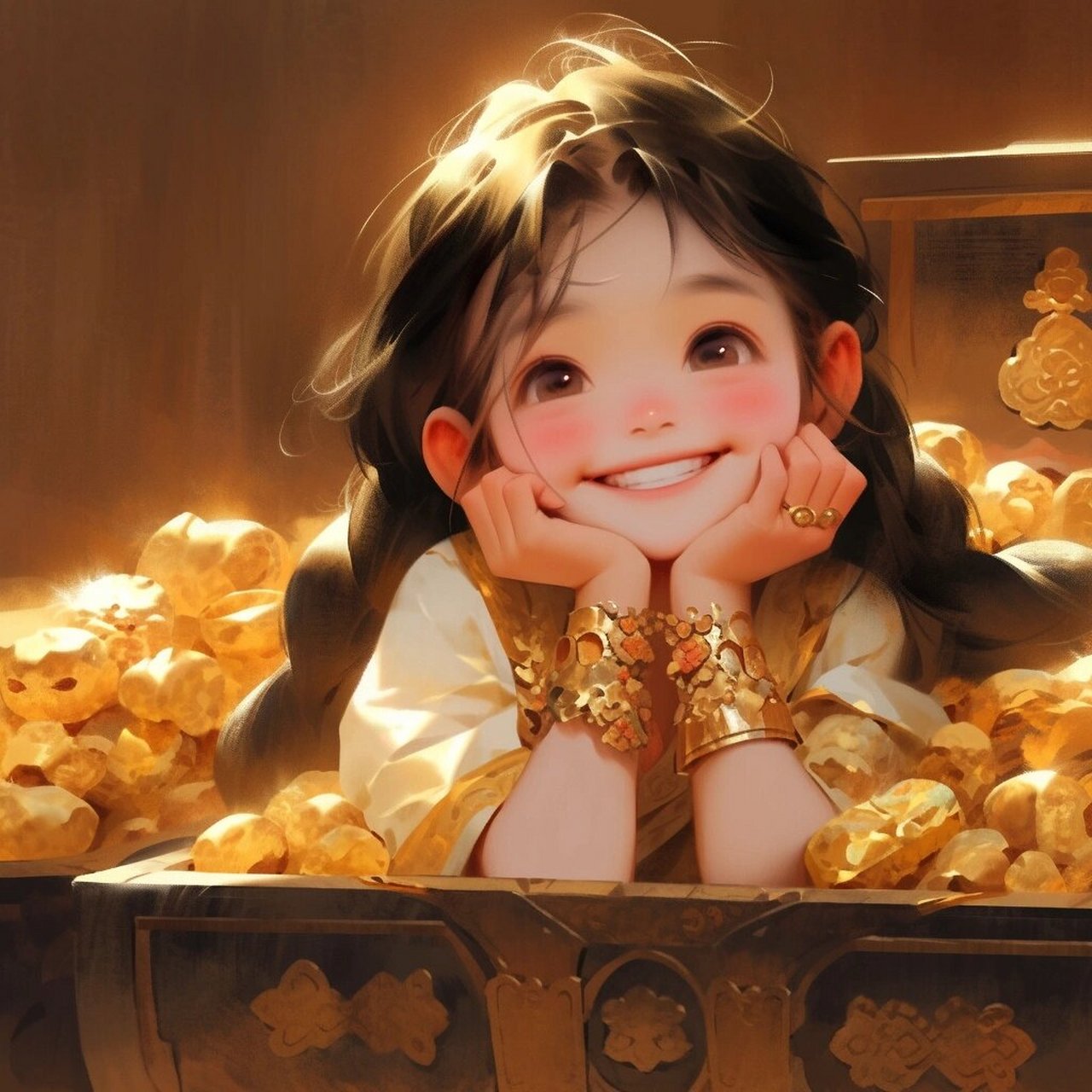 招财头像/美女,你这是命里多金啊90