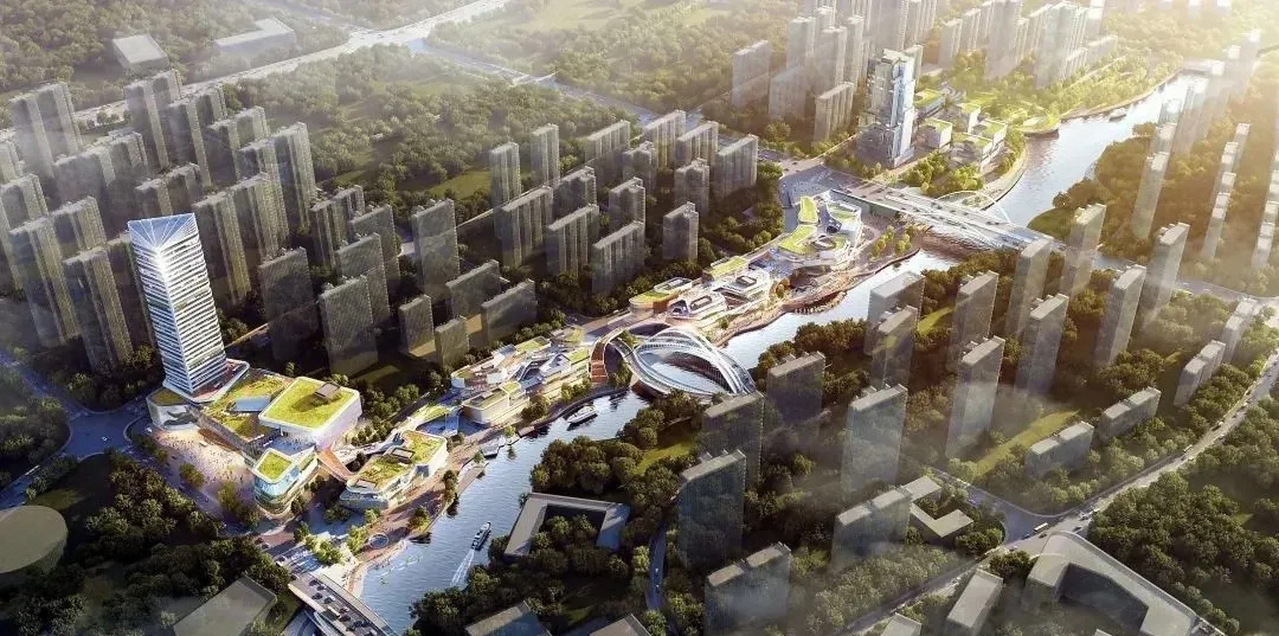 花山河商业街新效果图!