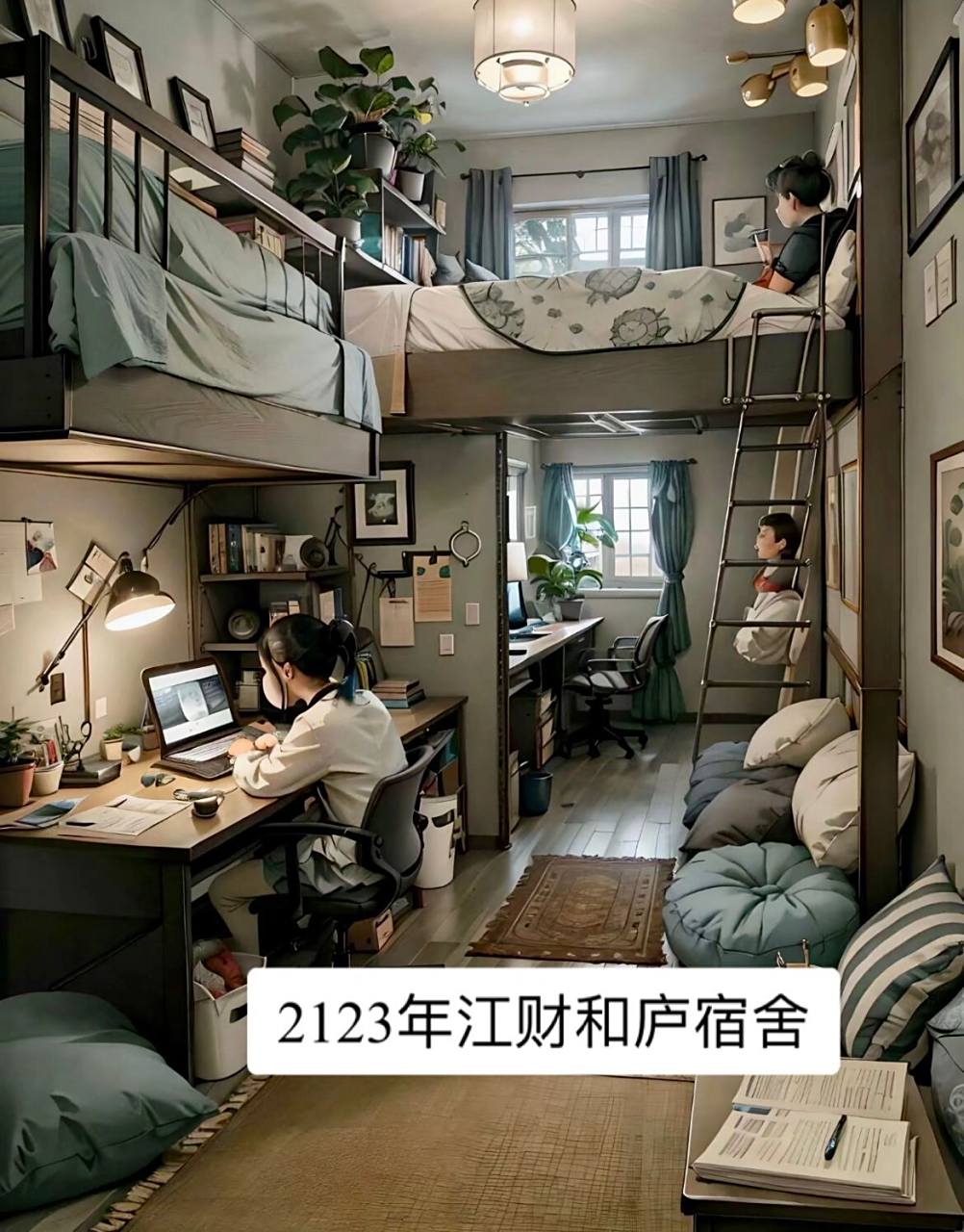 江财最新宿舍设计图    你看过这样的我财宿舍吗?快去办理延迟毕业手
