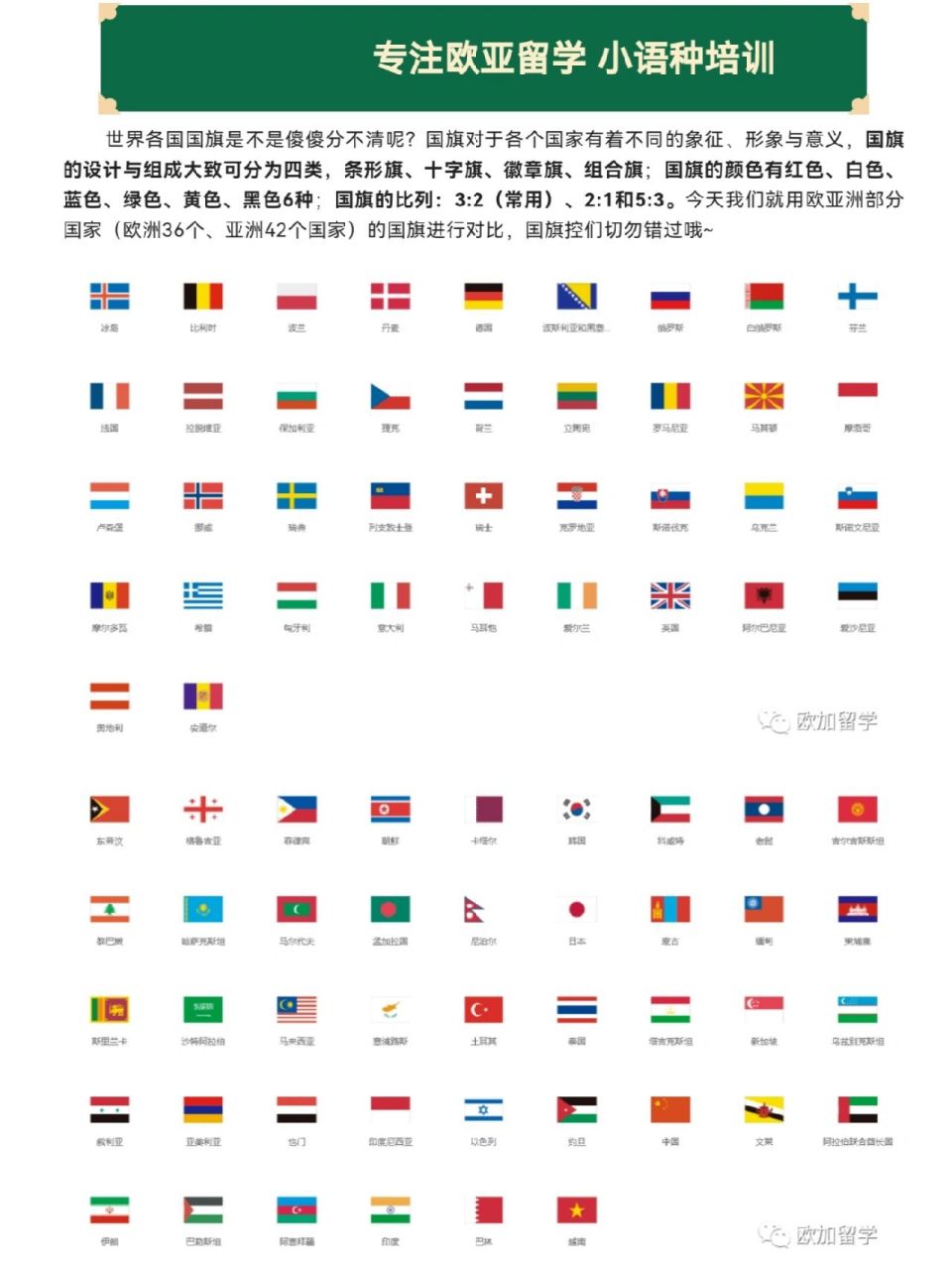 欧亚洲国家国旗一秒区分 一,国旗的象征与形象体现 条形旗分为竖条形