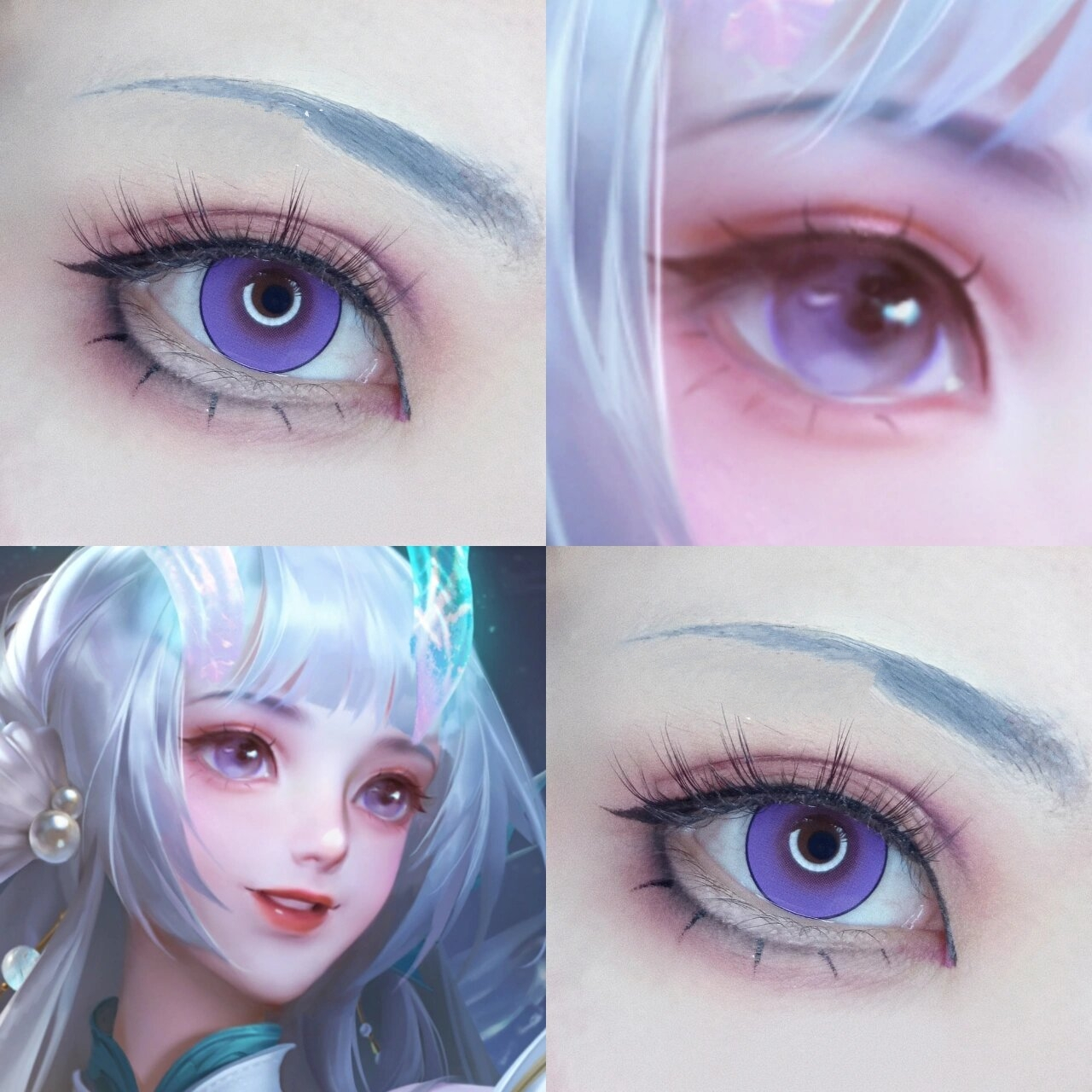 王者荣耀西施小龙女游龙清影cos眼妆仿妆 三重水印防止盗图 想看什么