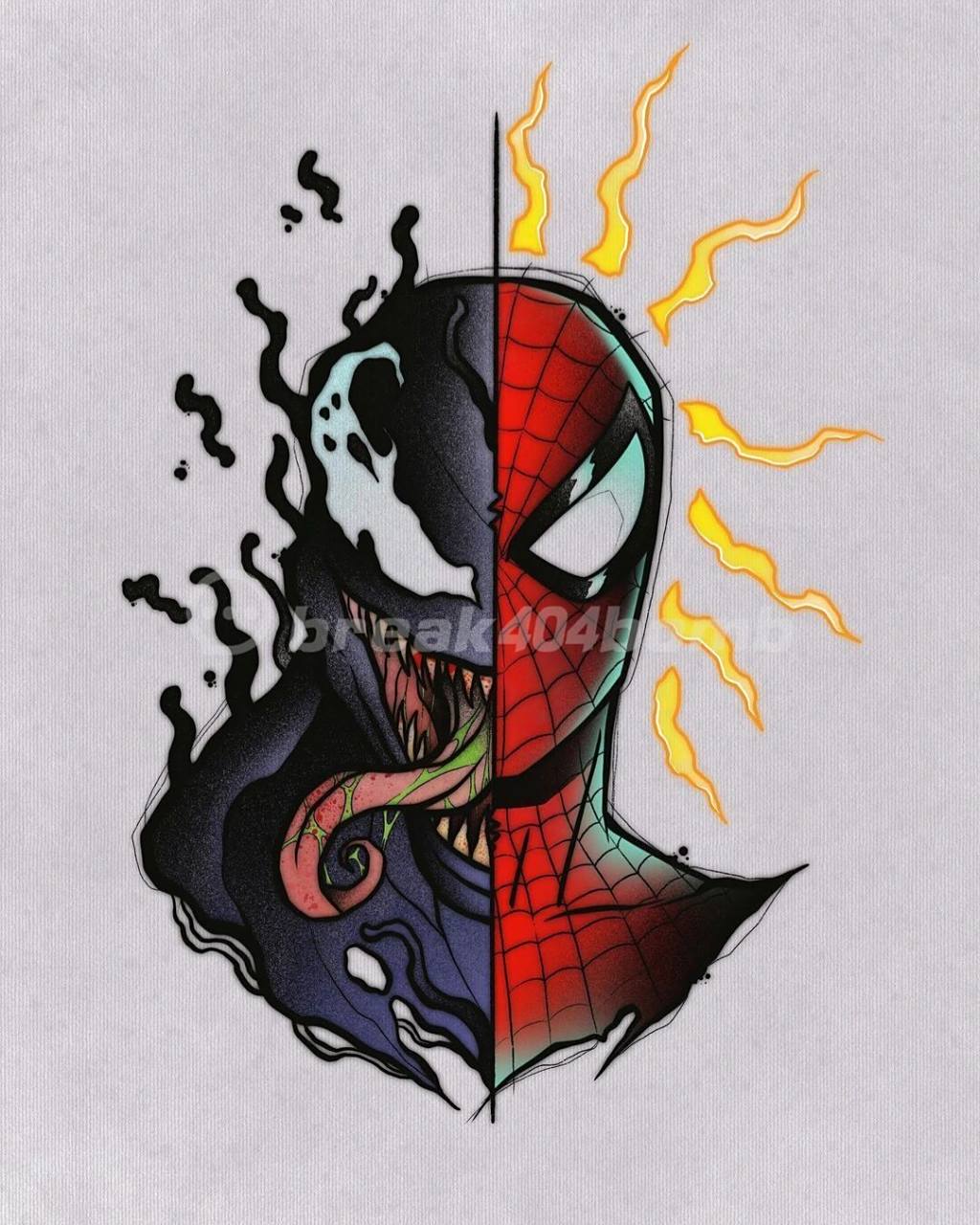 善恶卡通漫威人物|蜘蛛侠与毒液 卡通纹身,漫威人物 喜欢漫威动漫的