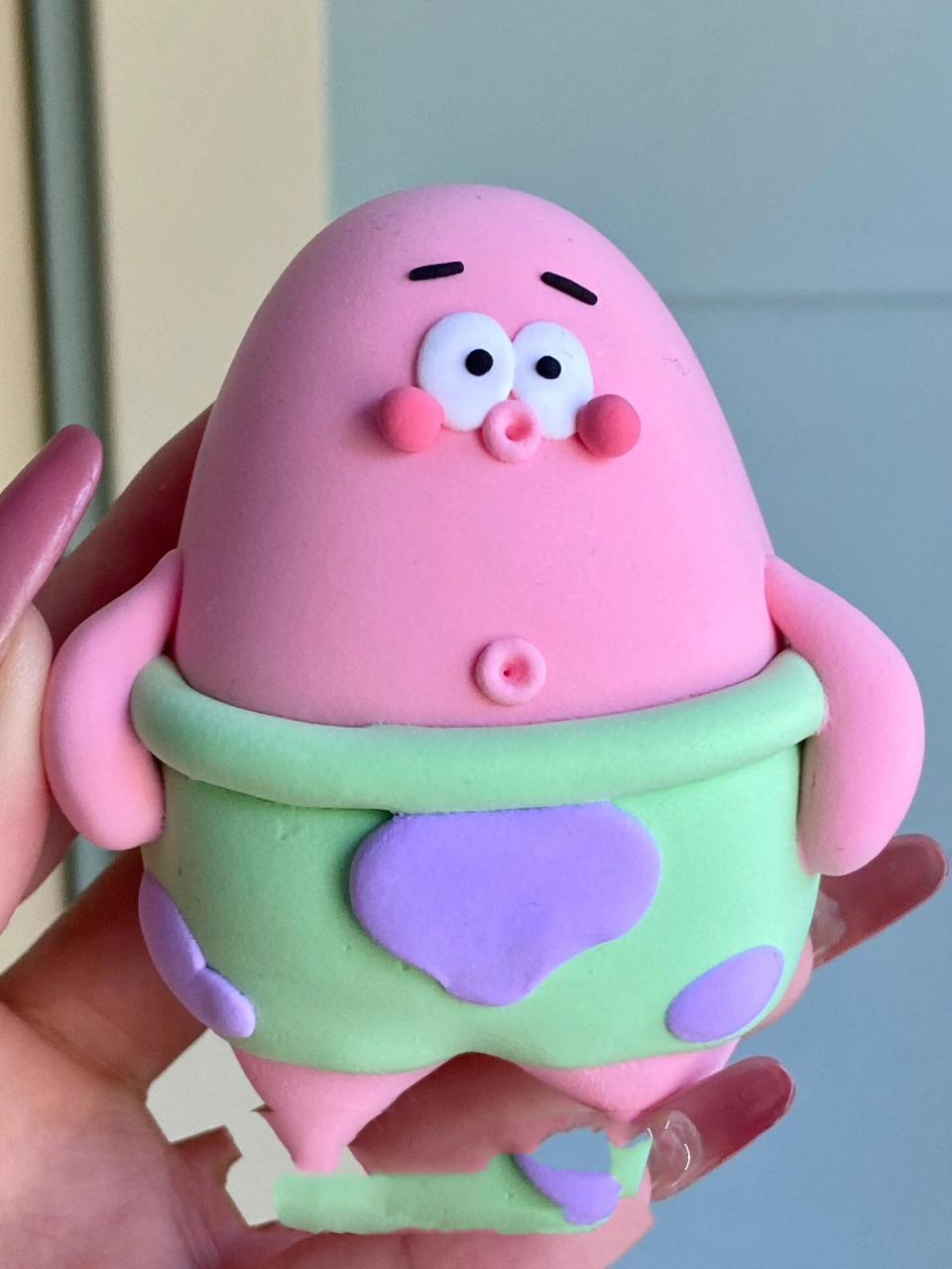 挑战发1000个粘土教程|派大星99 挑战的第43天这也太可爱了叭