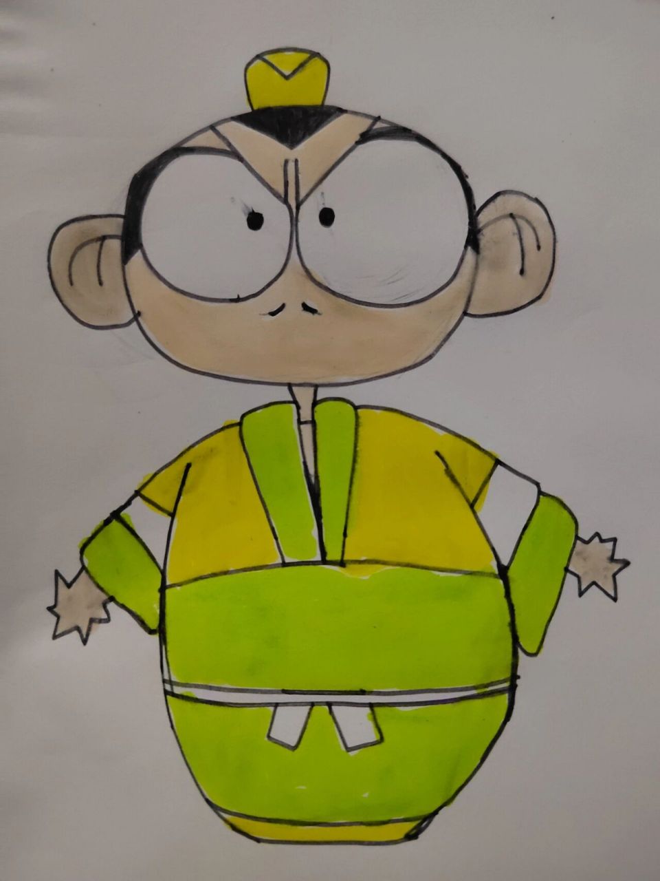 简笔画q版刘关张刘备