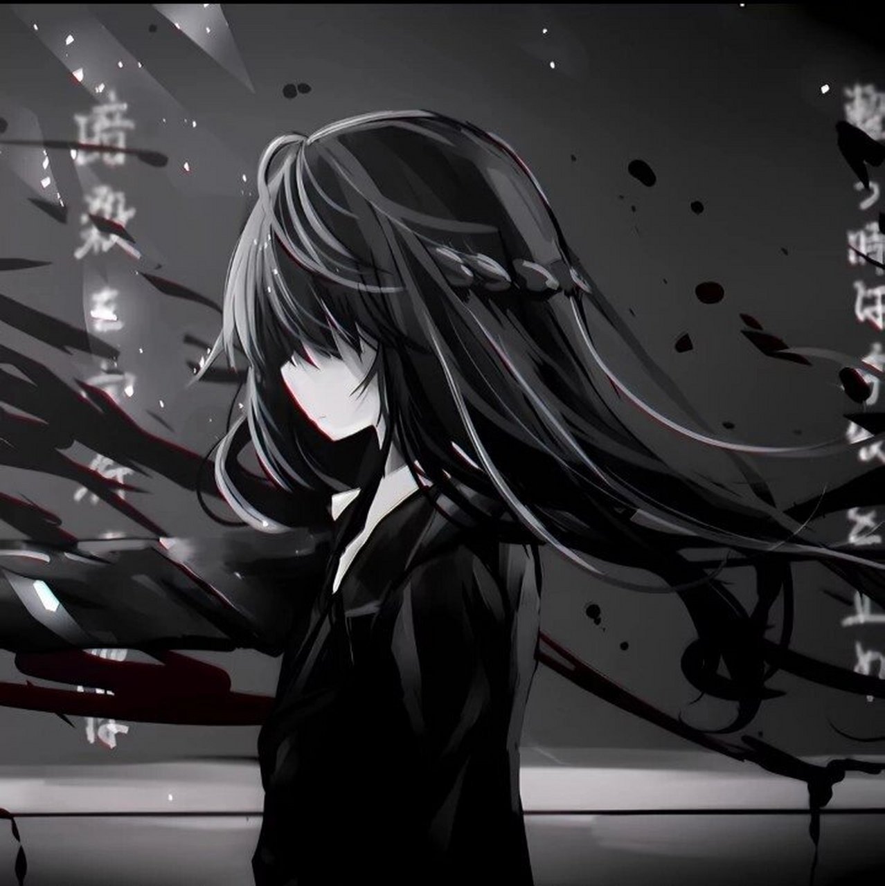 动漫黑白系女生头像 渐行渐远的人怎么会像当初一样热衷.