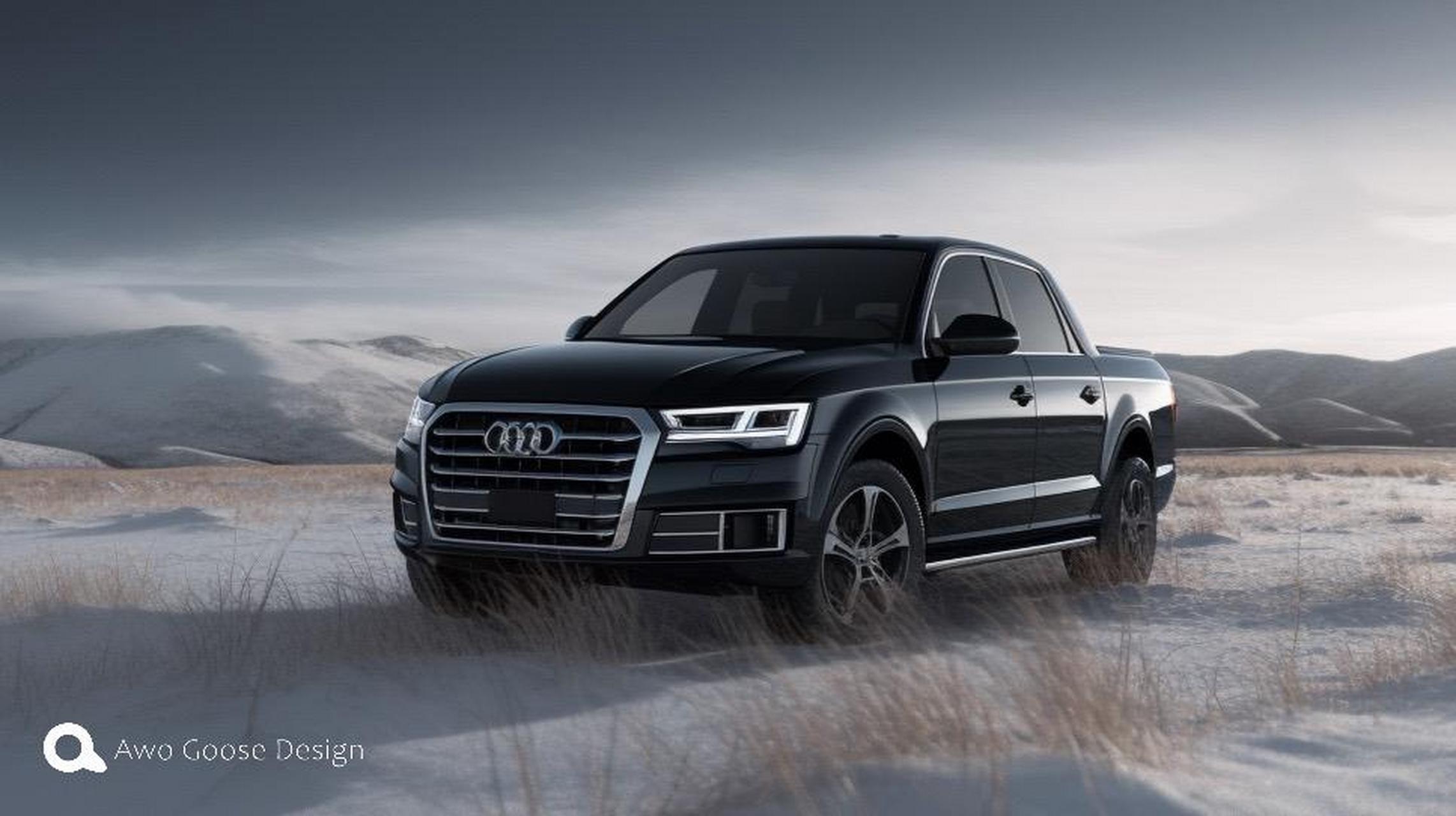 奥迪皮卡车型:audi qp.