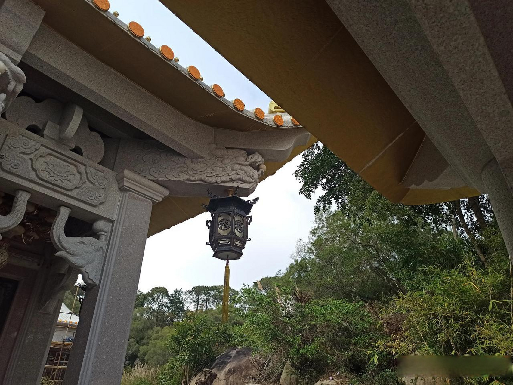 汕头头条 汕头巨峰寺,桃花盛开正红.